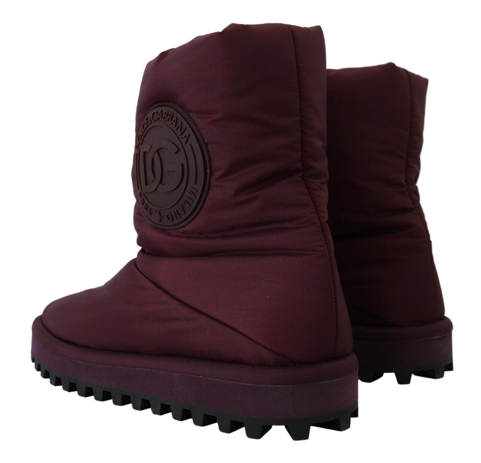 Bordeaux Nylon Laarzen Gevoerde Midschoenen
