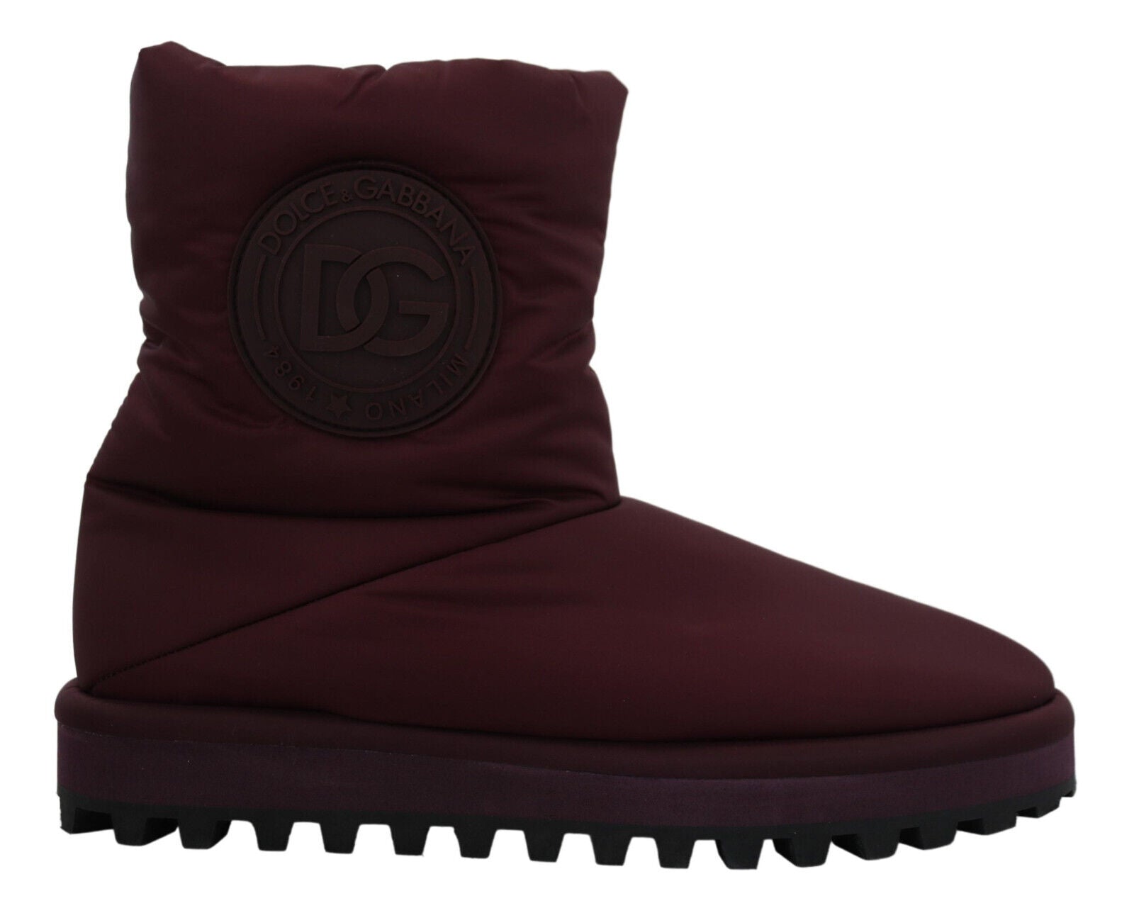 Bordeaux Nylon Laarzen Gevoerde Midschoenen