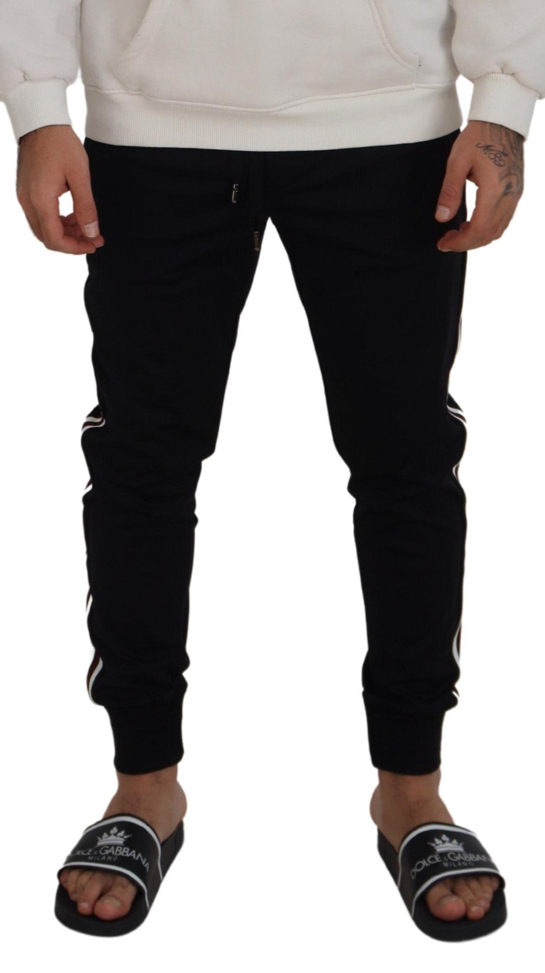 Zwarte DG Print Heren Joggingbroek