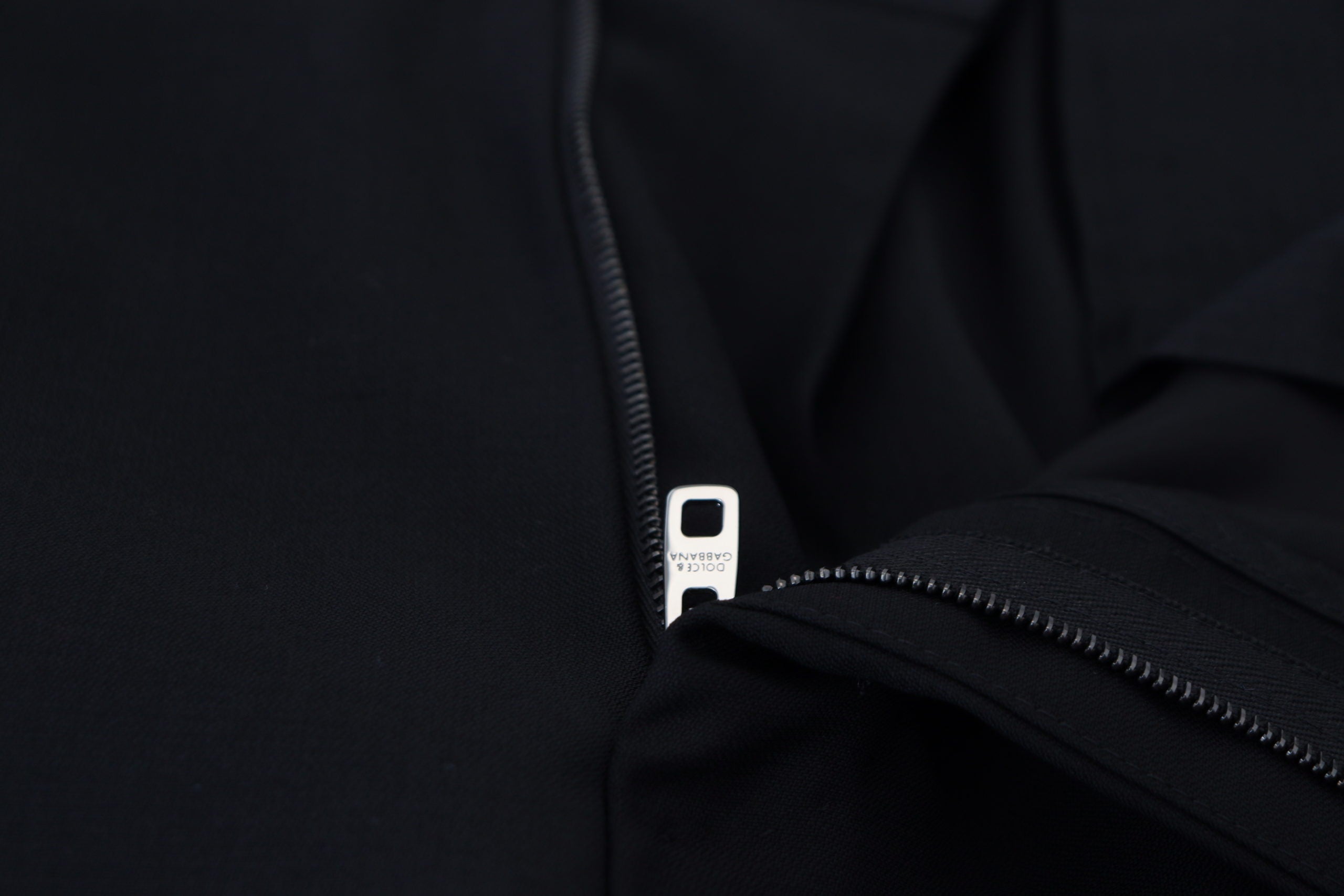 Zwarte wollen chino-formele broek