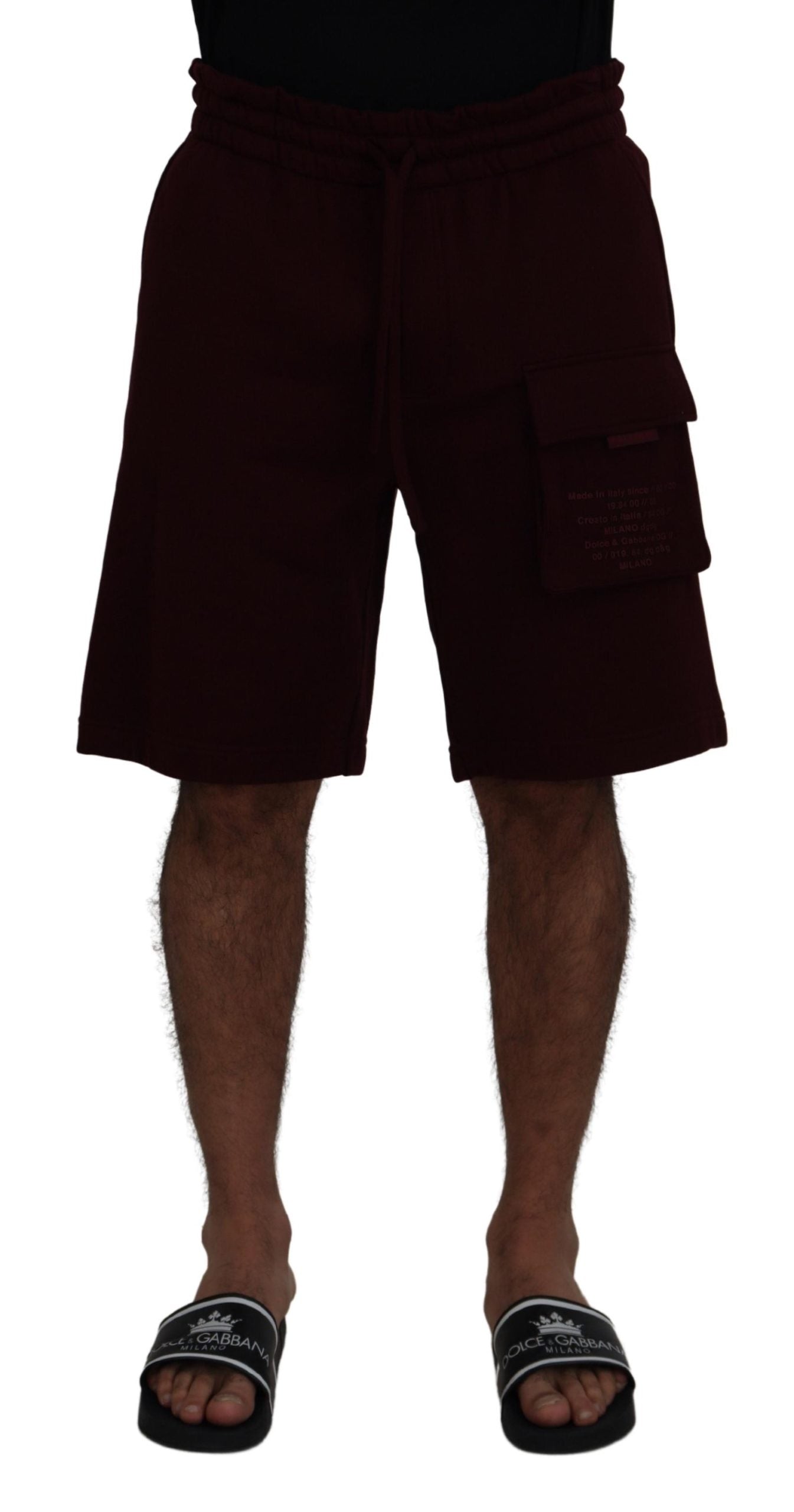 Maroon Bermuda Cargo Heren Shorts