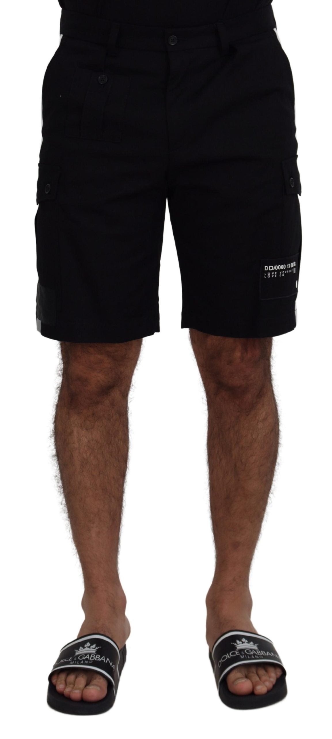 Zwarte Bermuda Cargo Casual Shorts