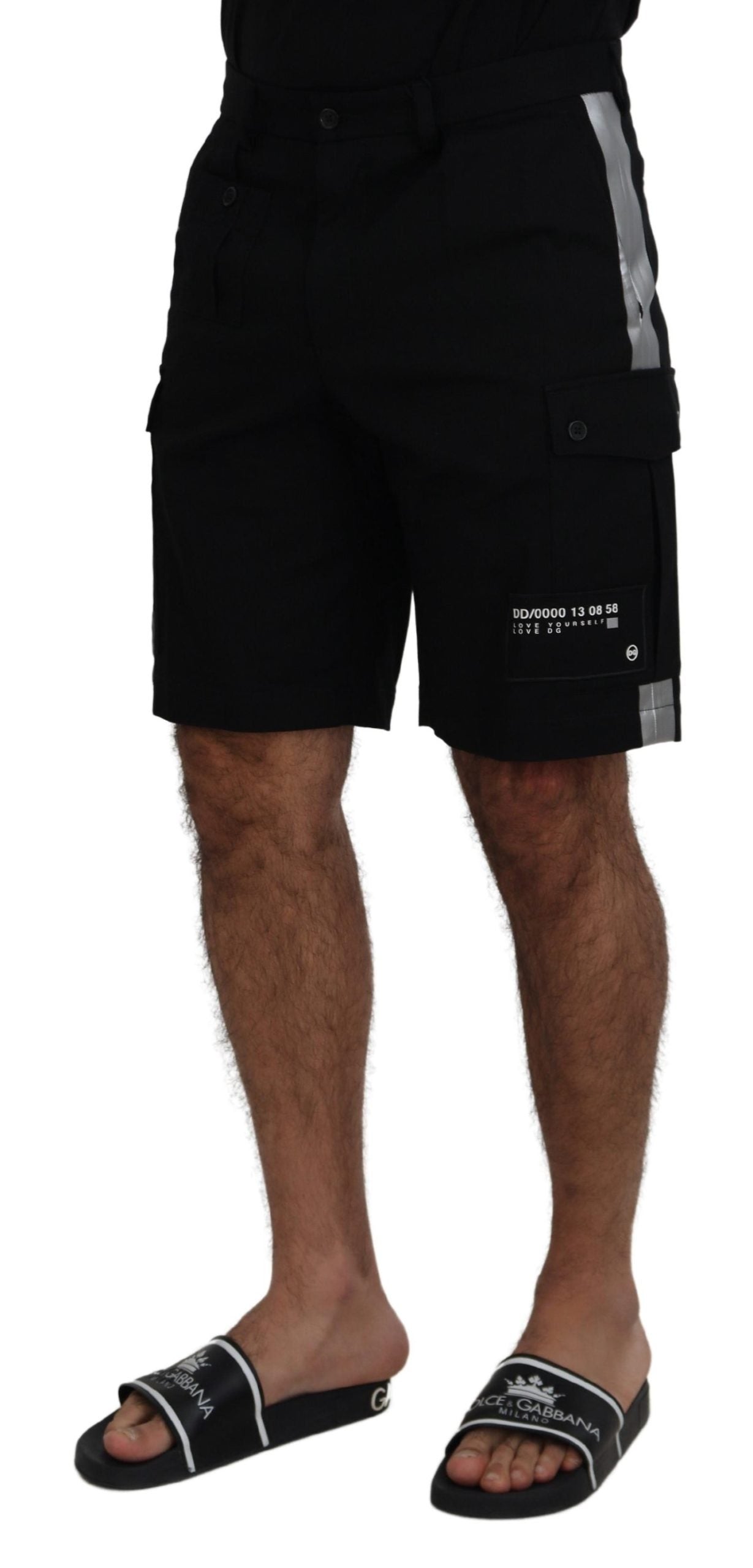 Zwarte Bermuda Cargo Casual Shorts