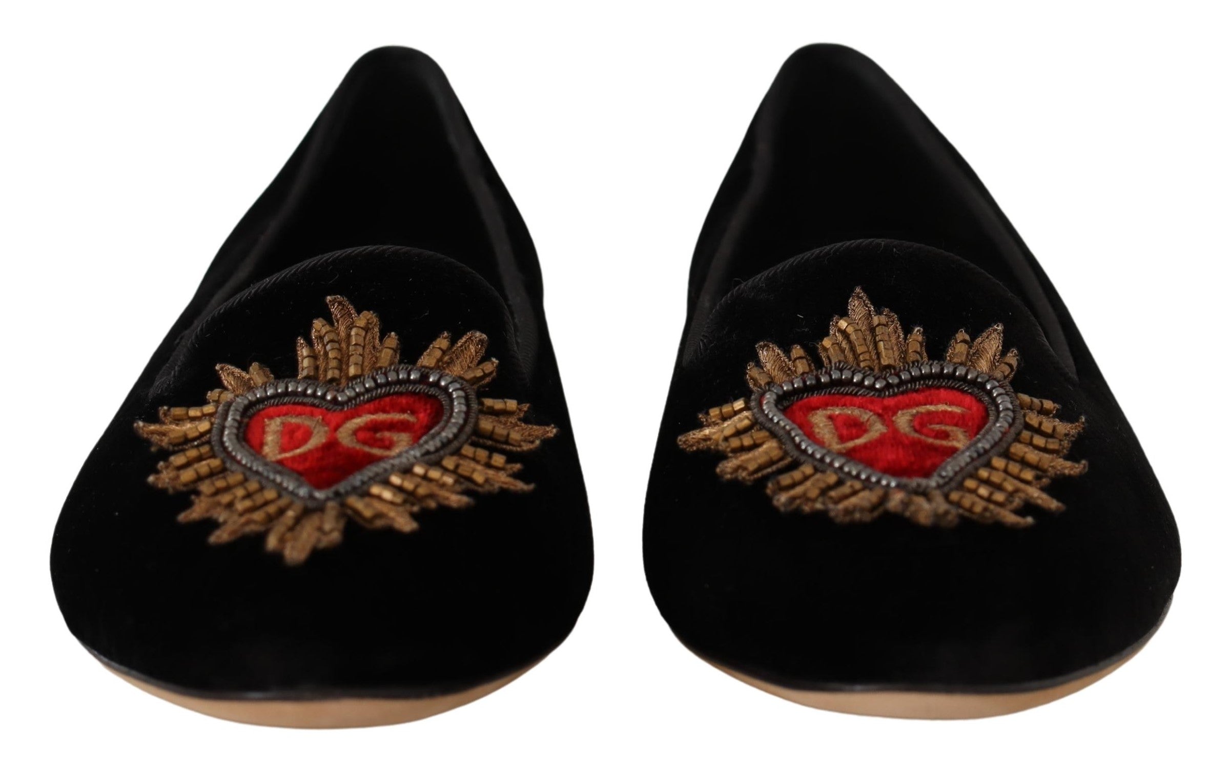 Zwarte DG Sacred Heart Patch instappers