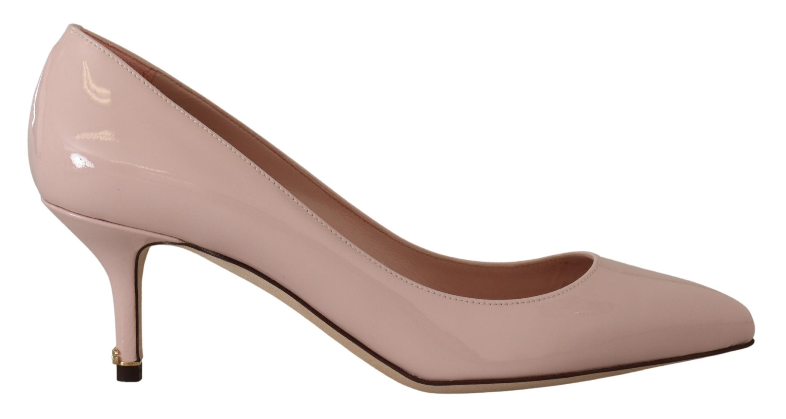 Roze lakleren kitten heels pumps schoenen