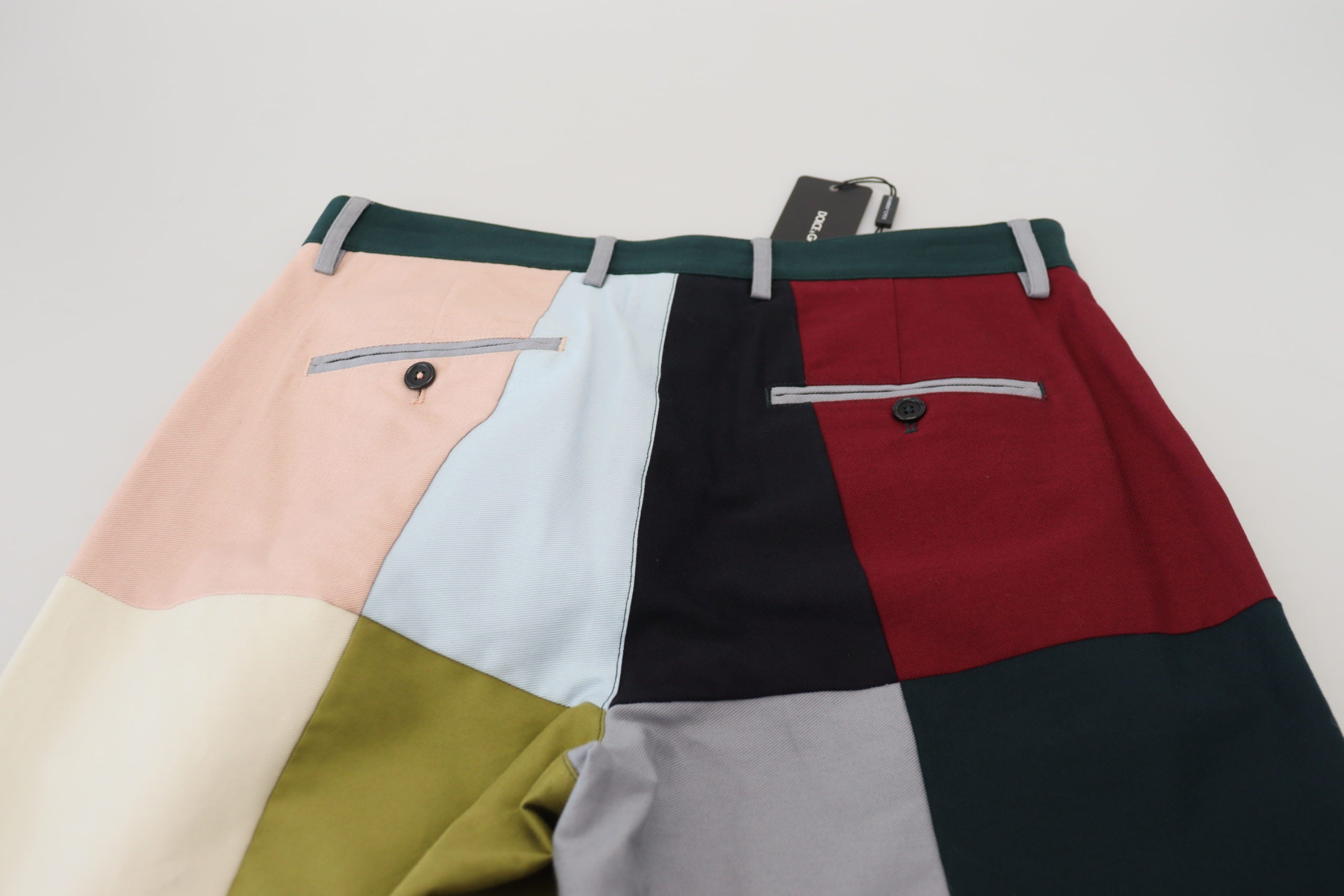 Multicolor katoenen patchworkbroek