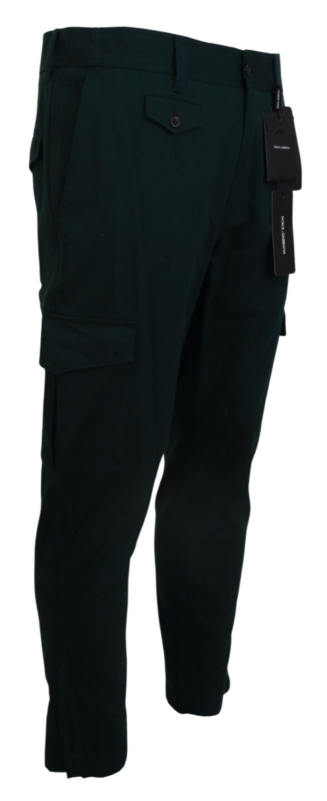 Groene Cargo Katoenen Stretch Jeans Broek