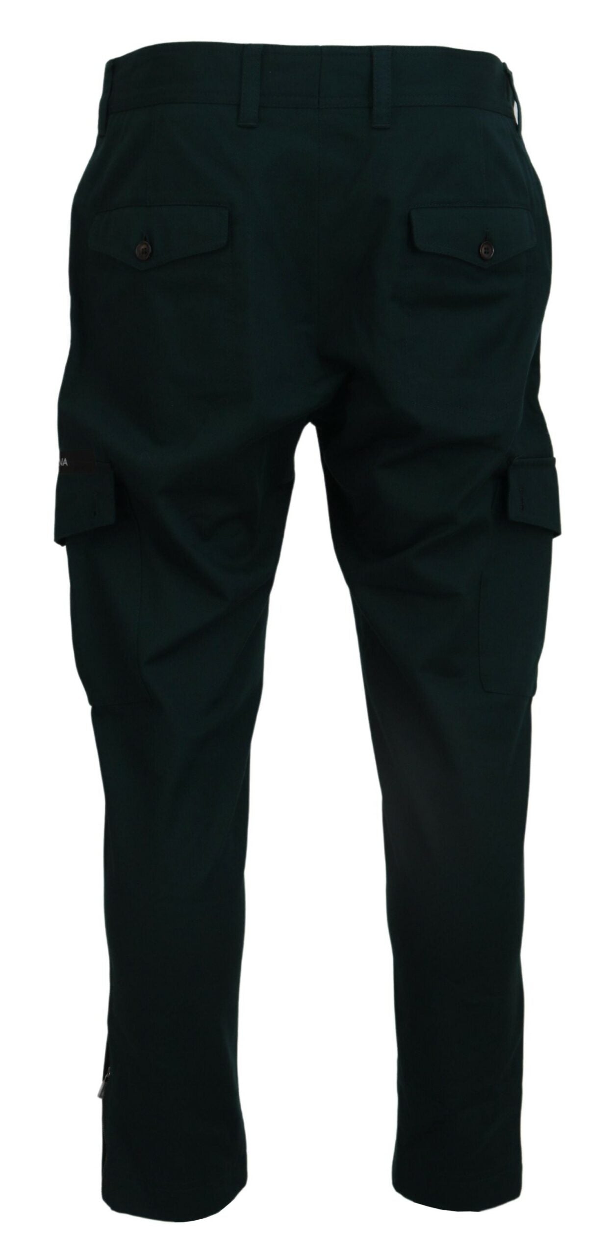 Groene Cargo Katoenen Stretch Jeans Broek