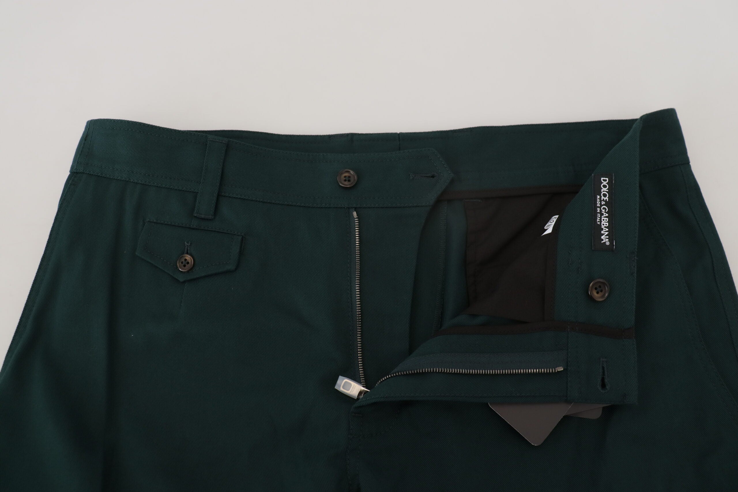 Groene Cargo Katoenen Stretch Jeans Broek