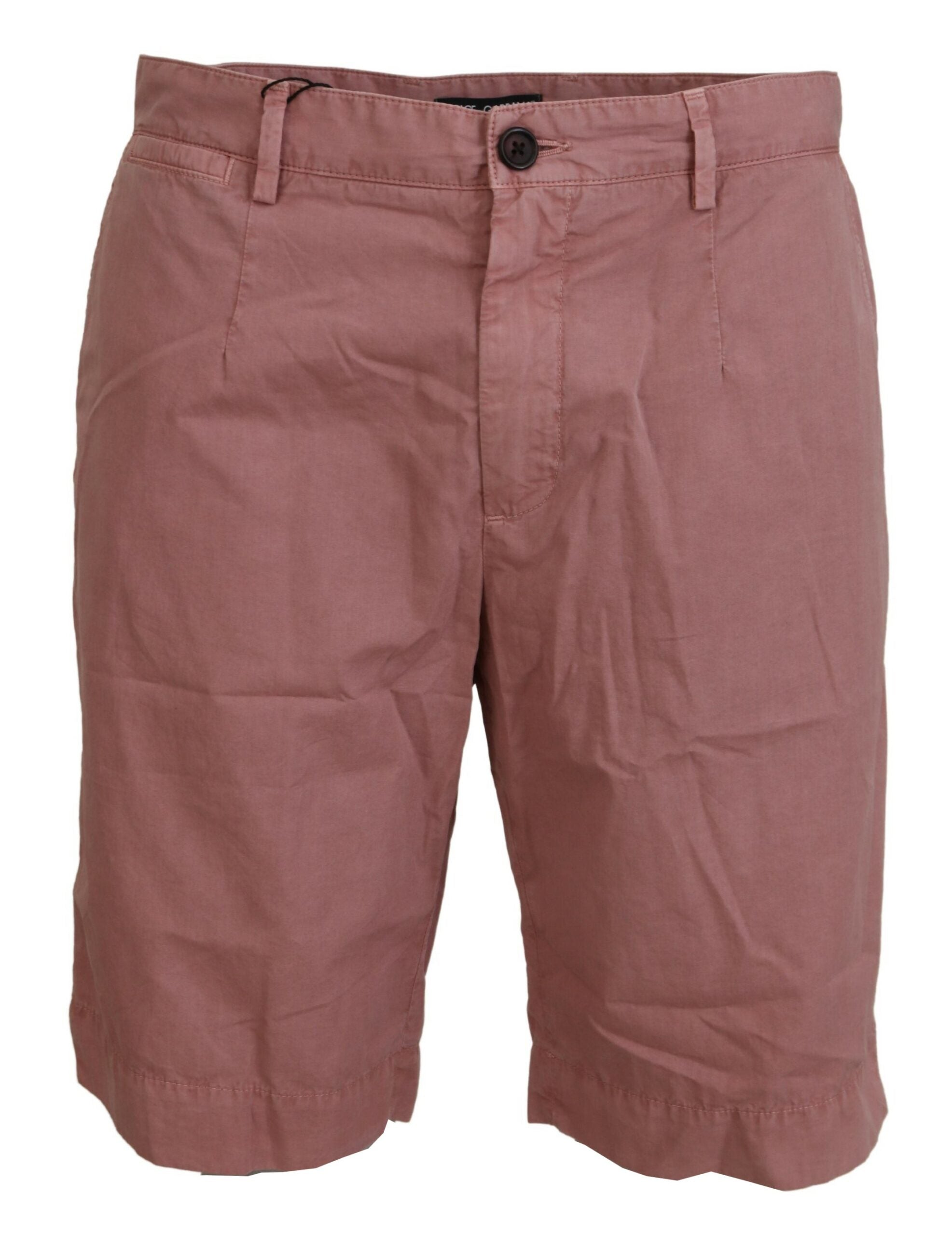 Roze Chino's Katoenen Casual Heren Shorts