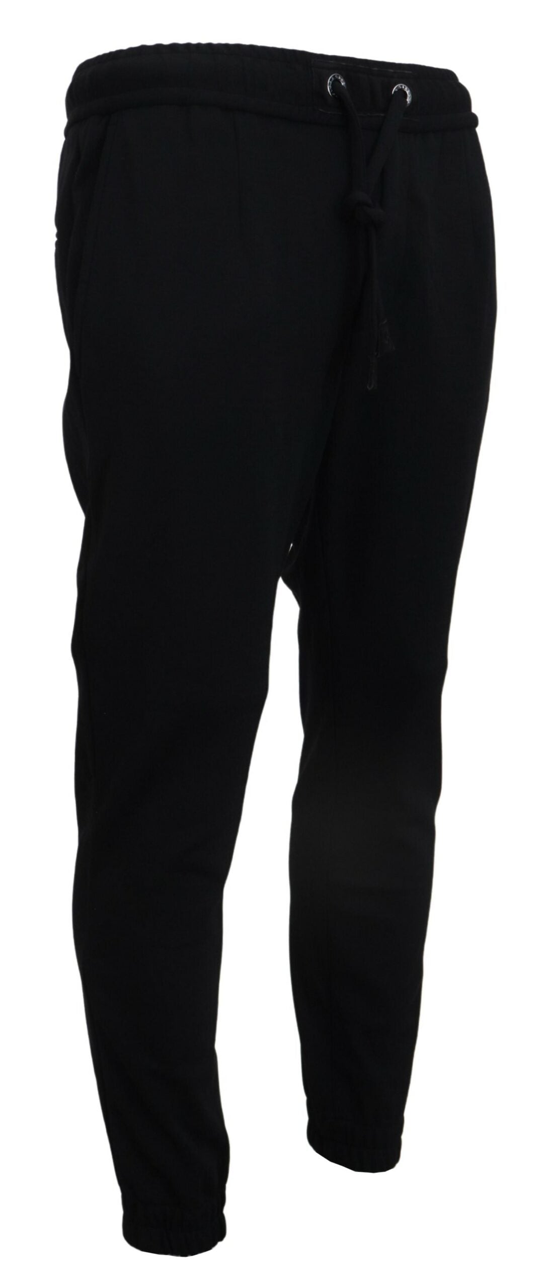 Zwarte heren sportwollen joggingbroek
