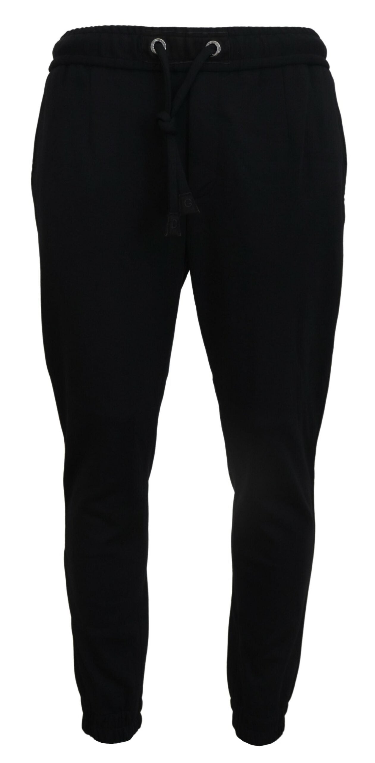 Zwarte heren sportwollen joggingbroek