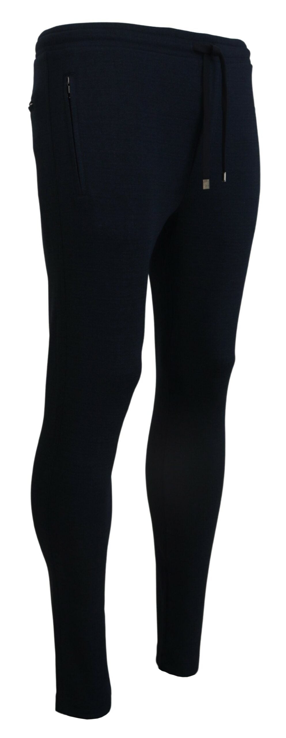Blauwe heren sport katoenen joggingbroek