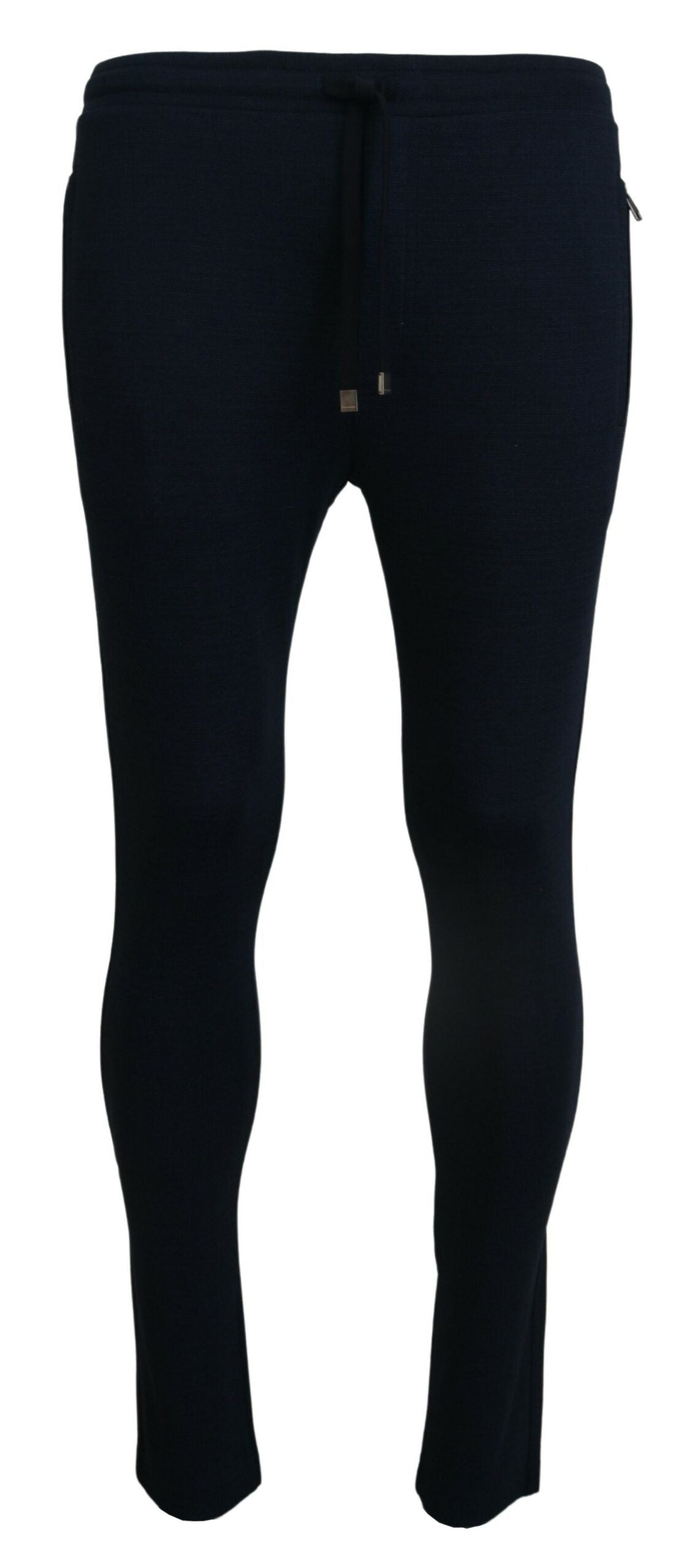 Blauwe heren sport katoenen joggingbroek