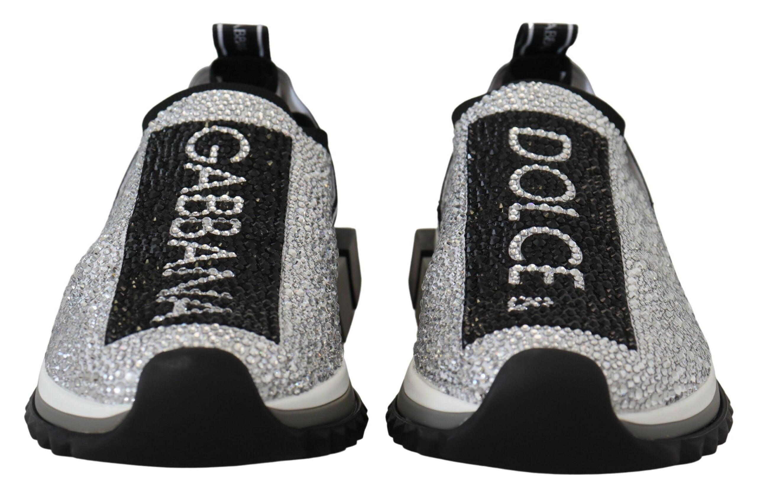 Zilveren Sorrento Sneakers met Strass