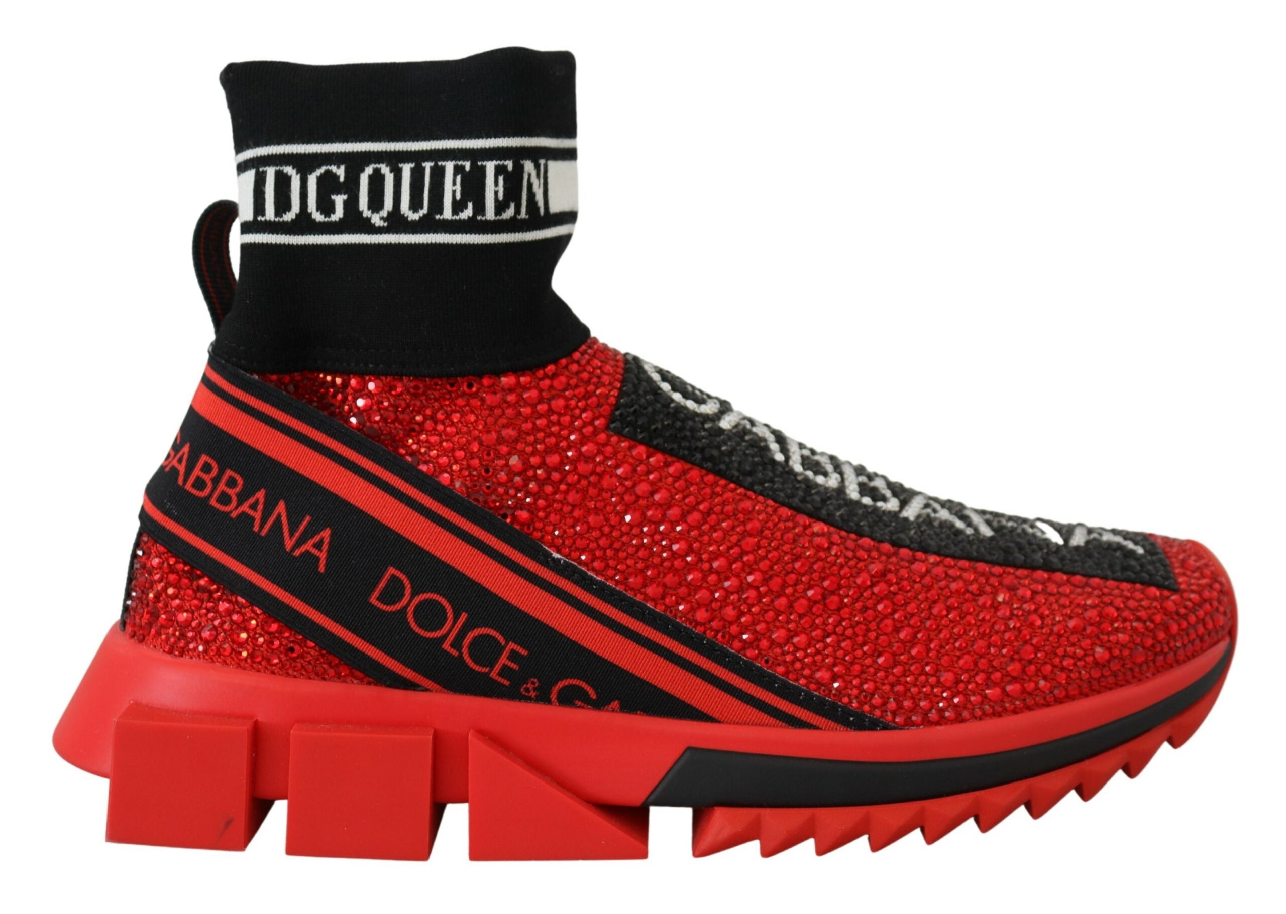 Rode Bling Sorrento Sneakers Sokken Schoenen