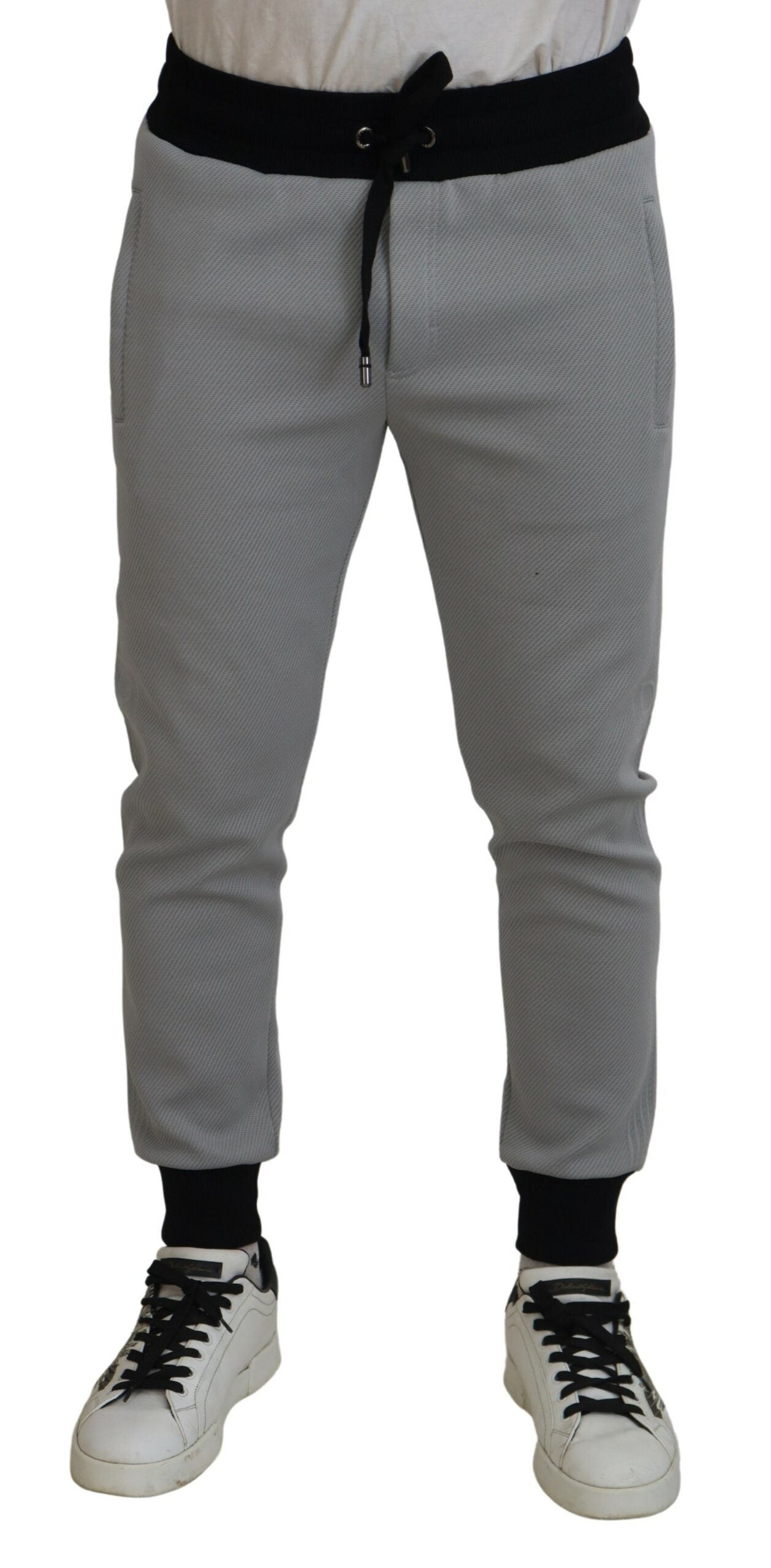 Grijze polyester joggingbroek