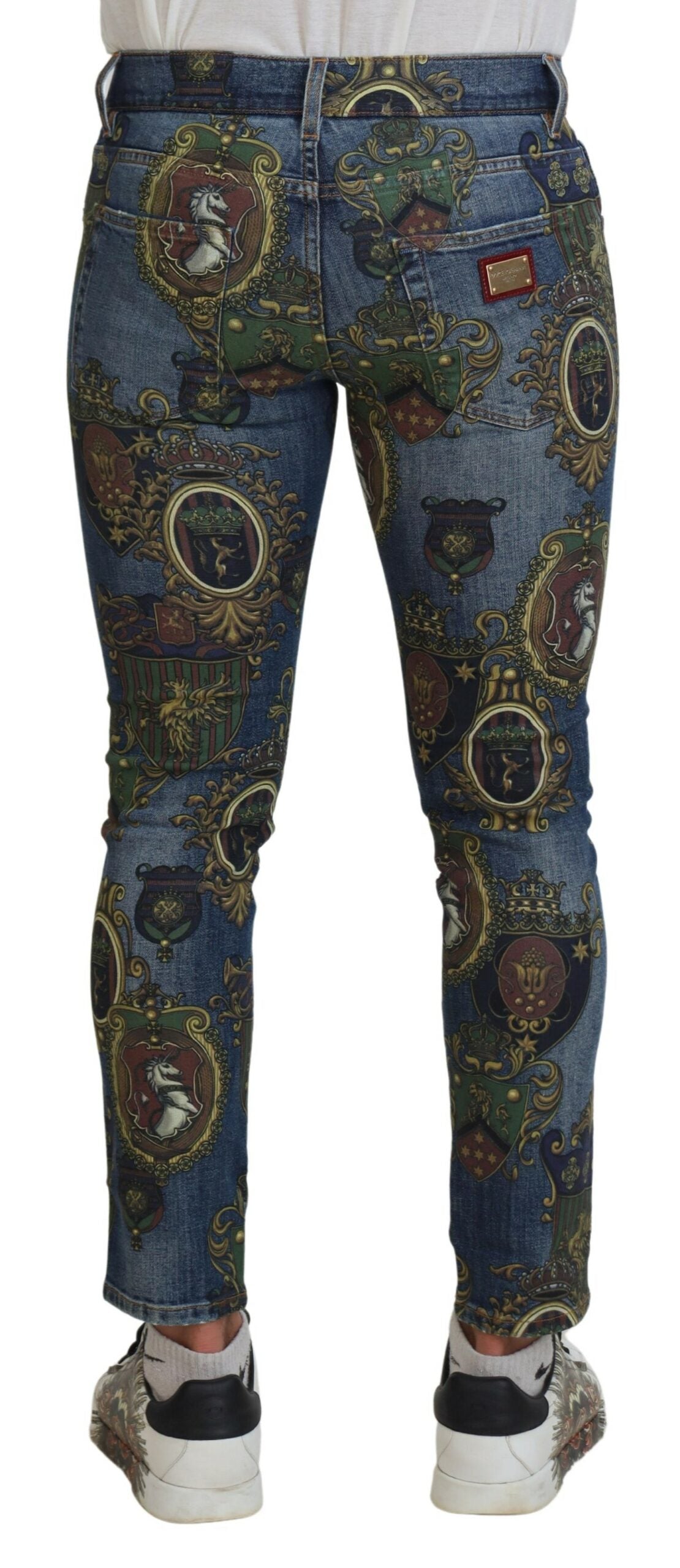 Blue Medal Print Slim Fit Katoenen Jeans