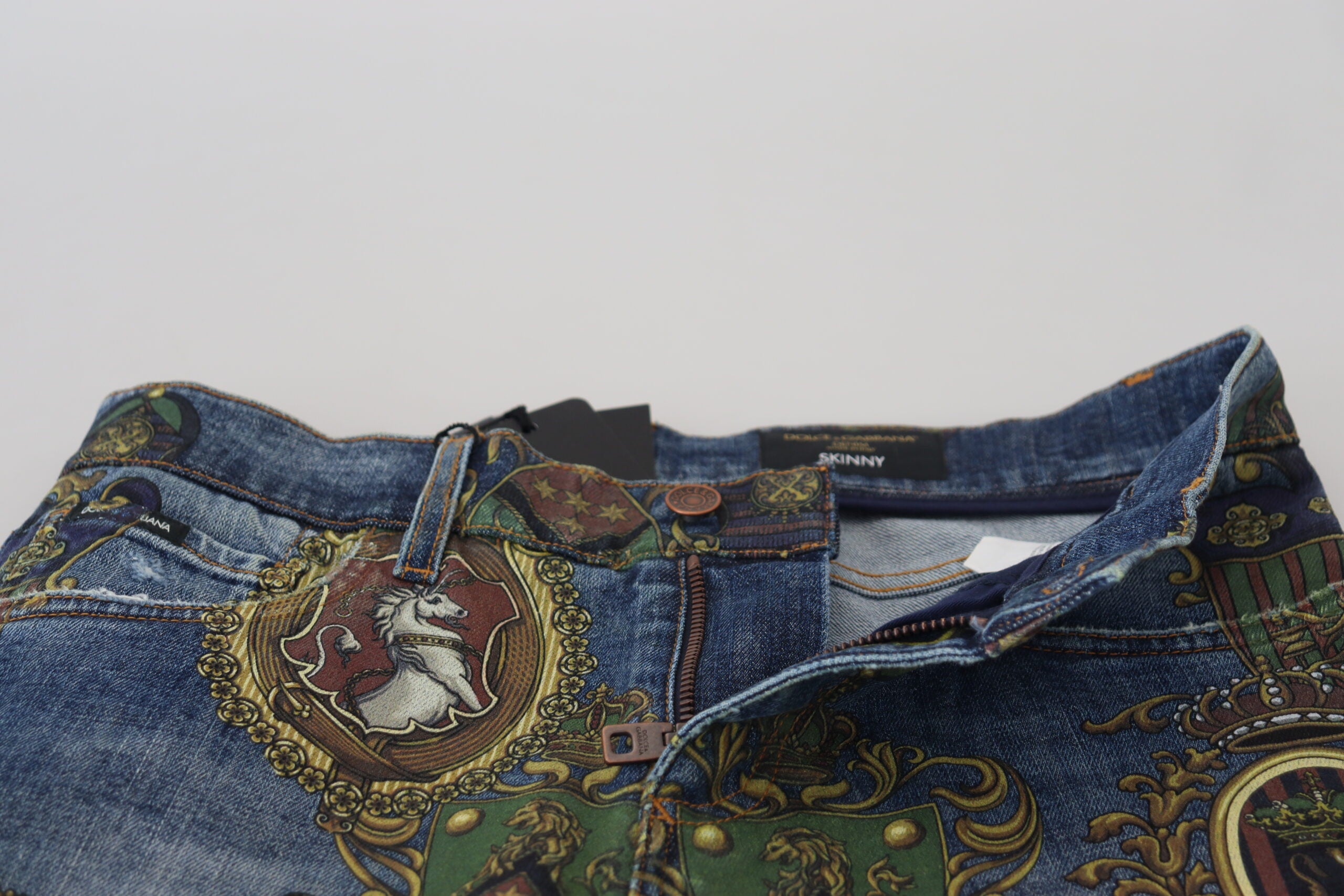 Blue Medal Print Slim Fit Katoenen Jeans