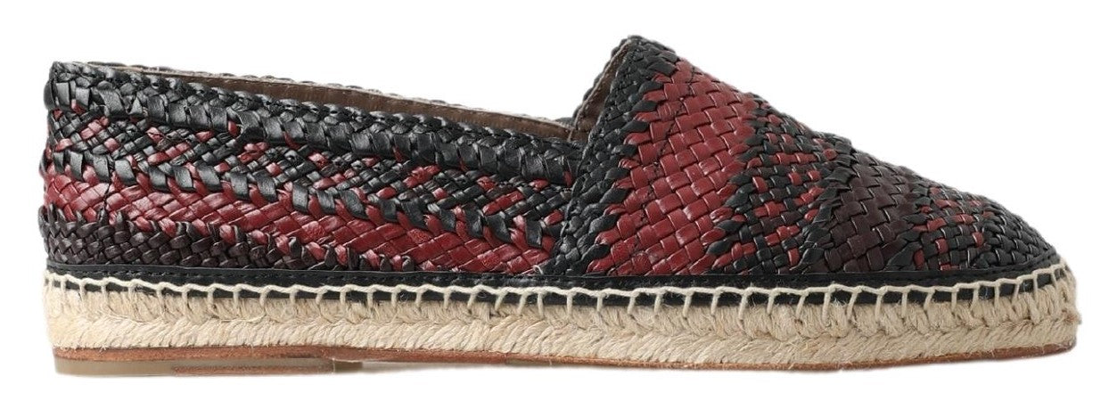 Zwarte Bordeaux Buffelleren Espadrille Schoenen