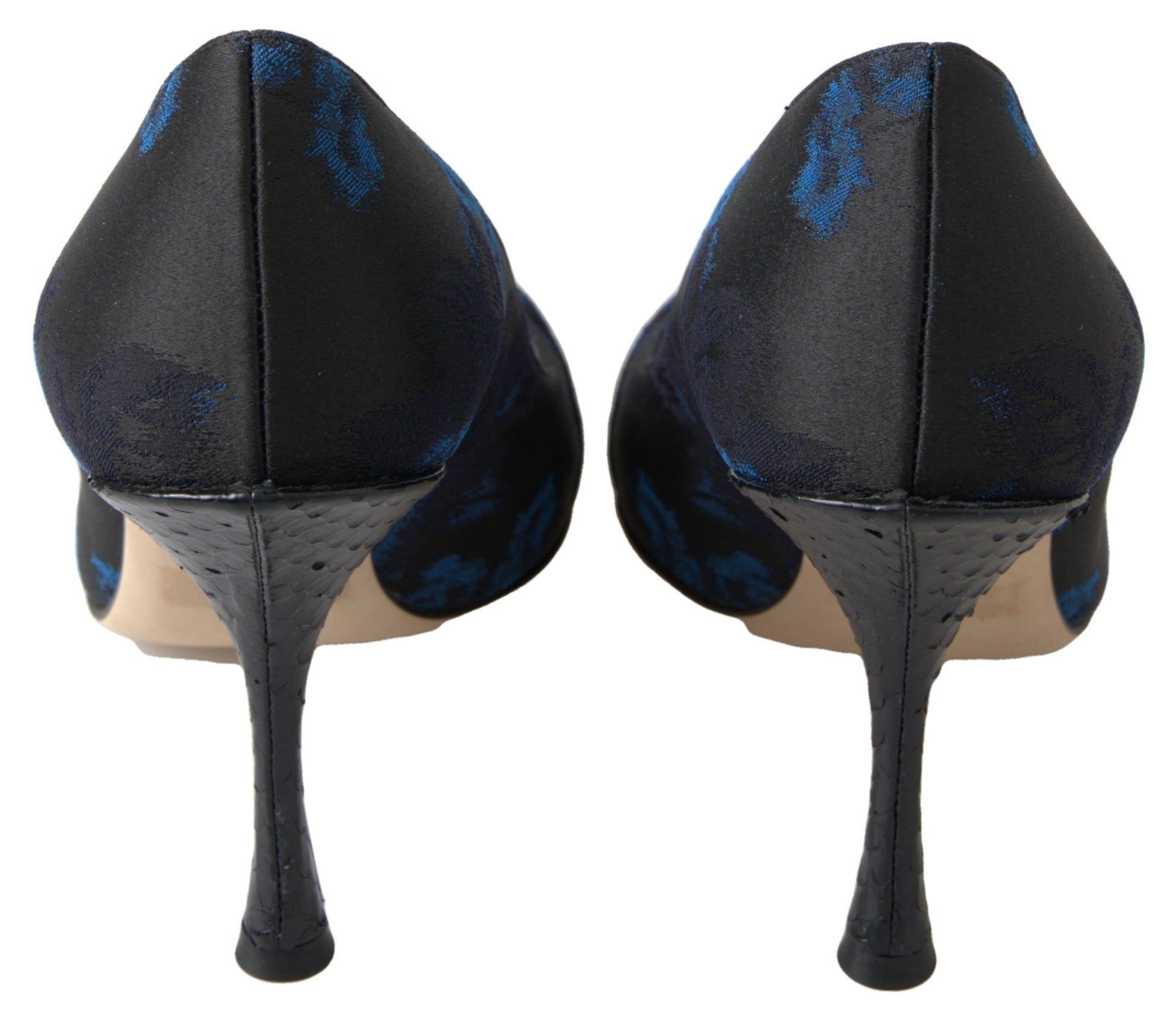 Blauwe Ayers Crystal Pumps met bloemenprint
