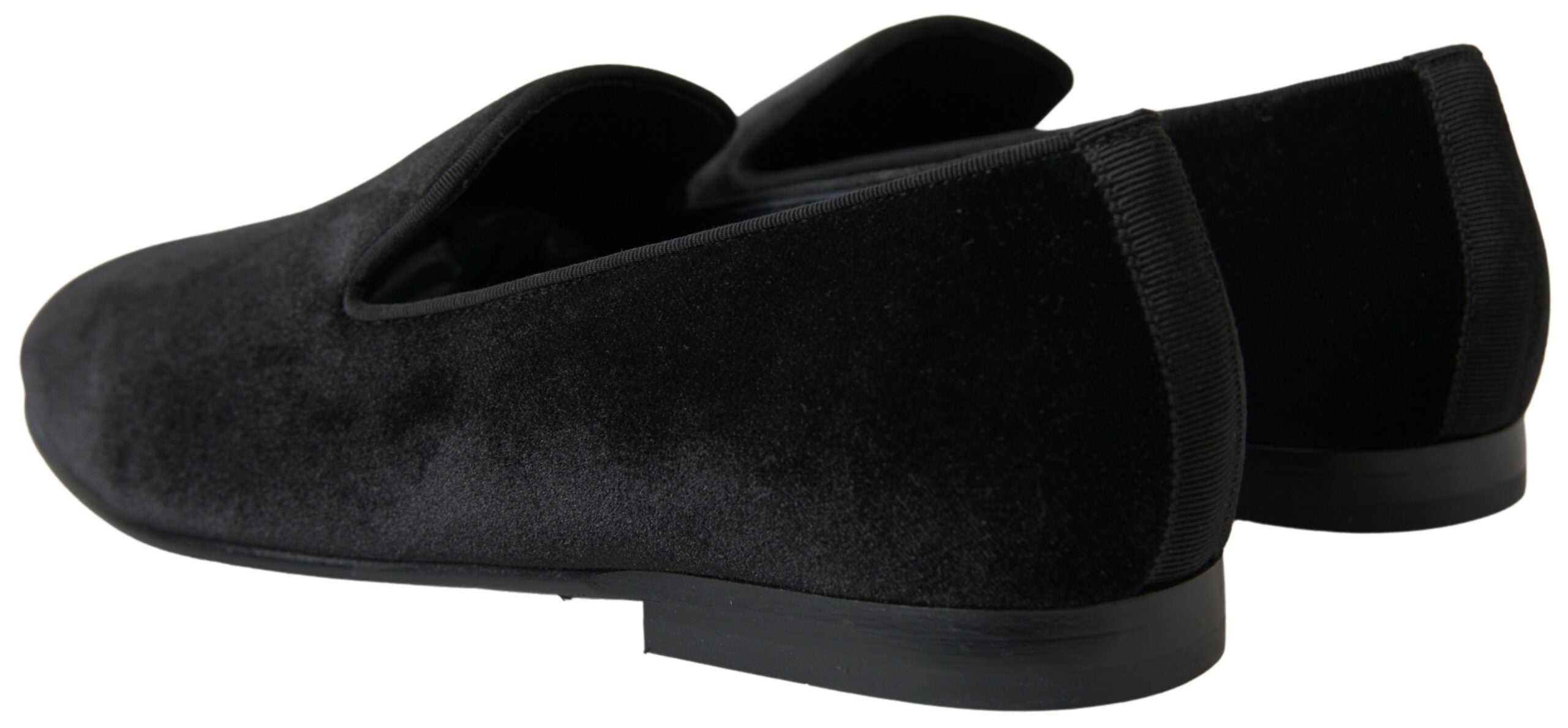 Zwarte fluwelen loafers formele schoenen