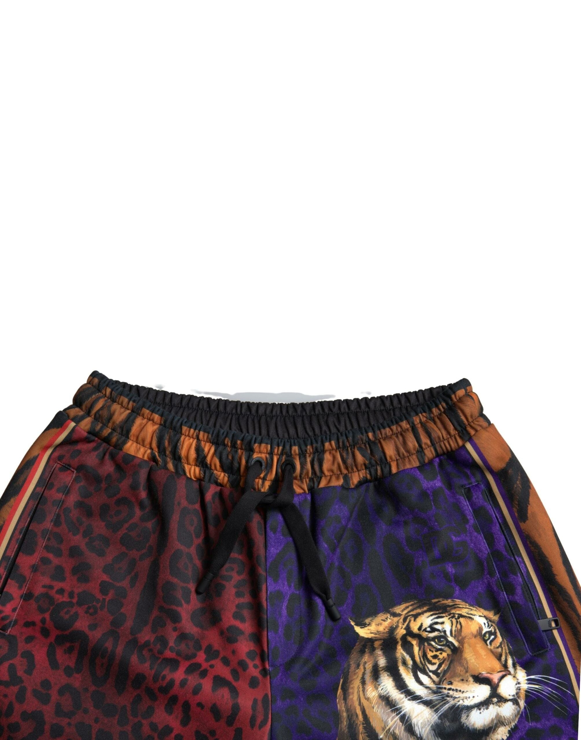Multicolor tijgerprint heren bermuda shorts