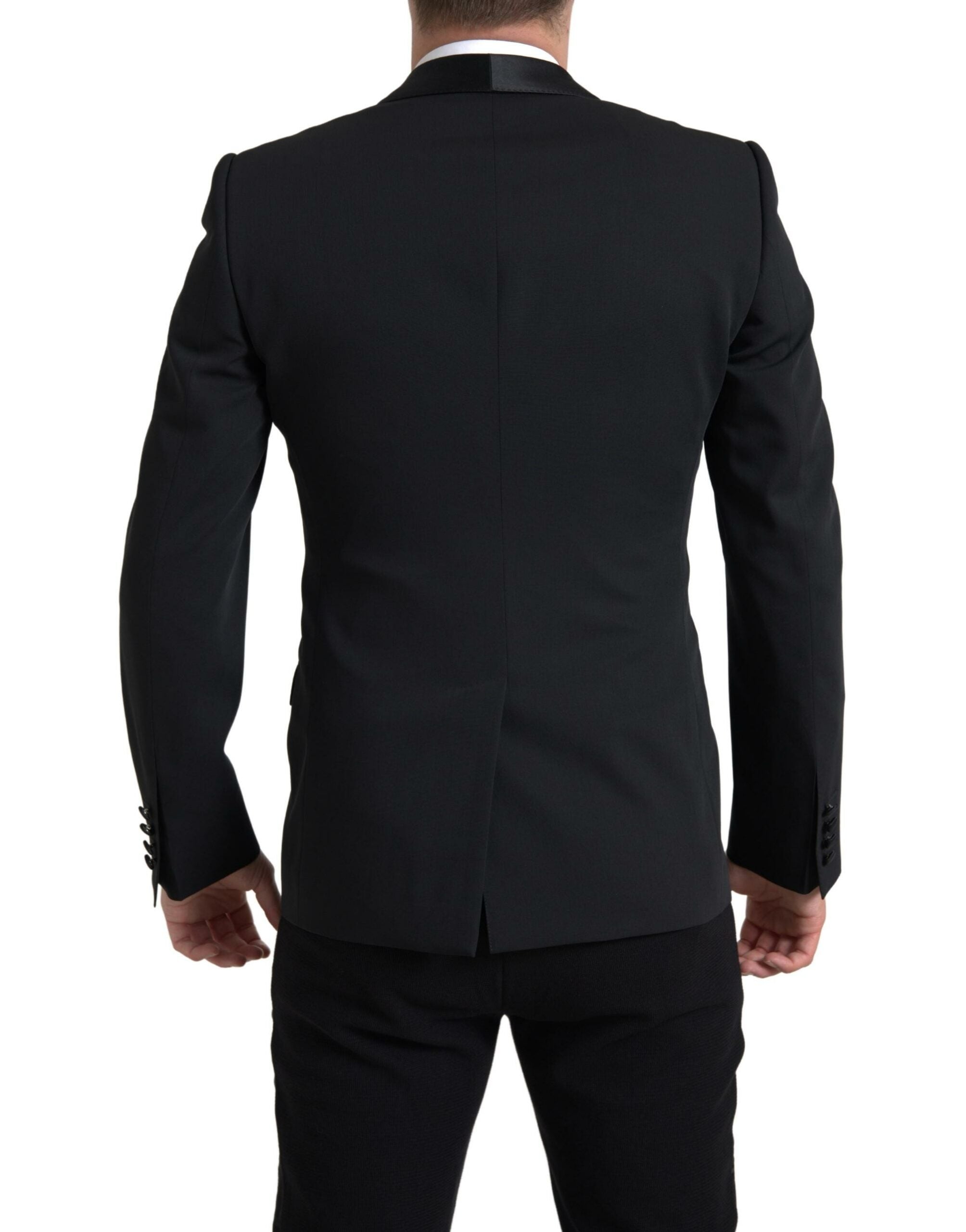 Zwarte wollen enkelrijs MARTINI blazer