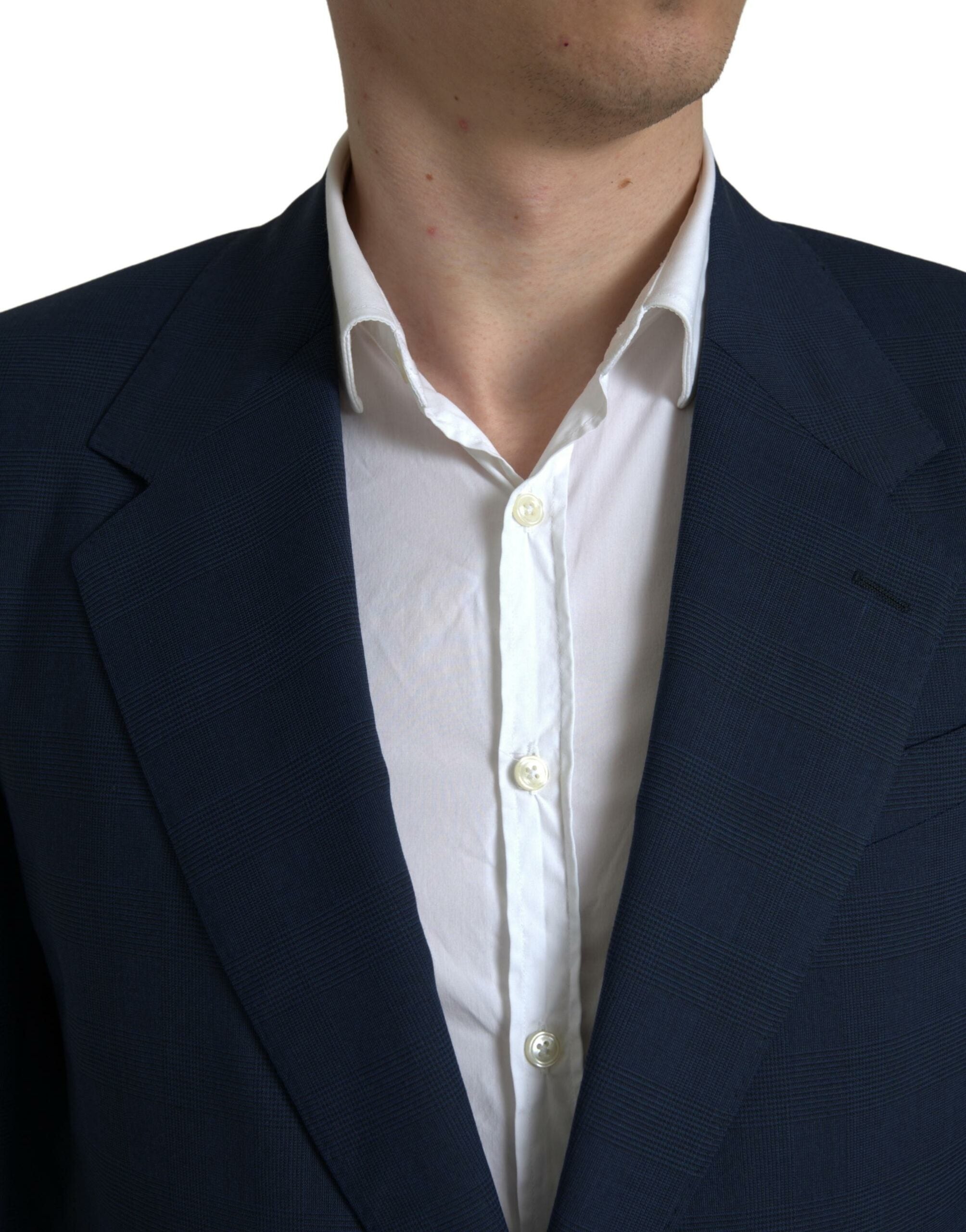 Blauw tweedelig enkelrijgs SICILIA-pak