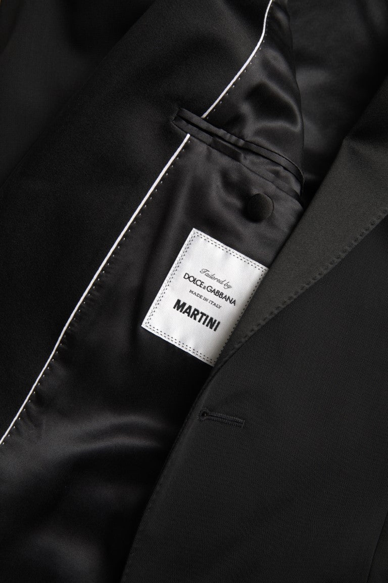 Zwarte wollen enkelrijs MARTINI blazer