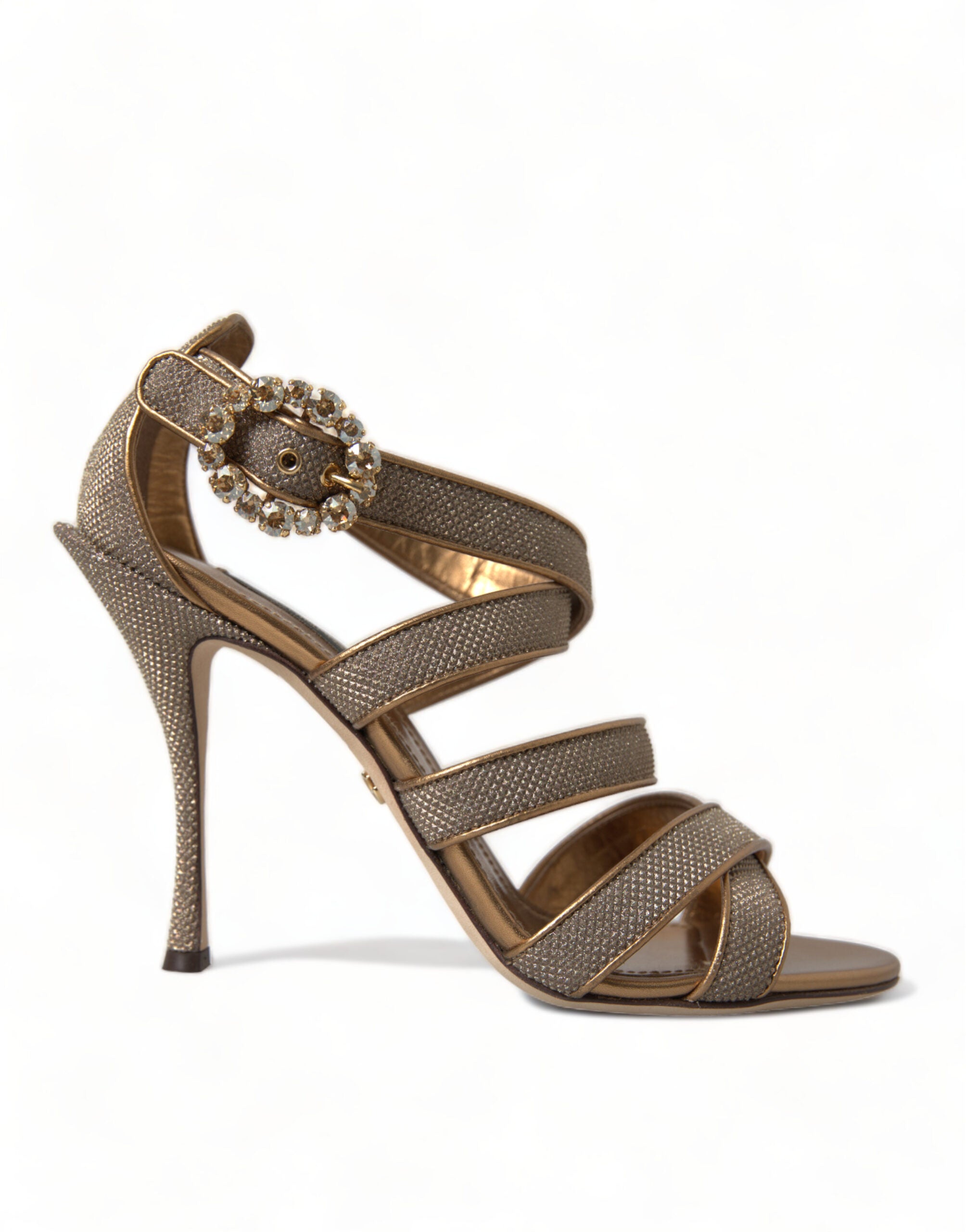 Bronzen kristallen bandjes hakken sandalen schoenen