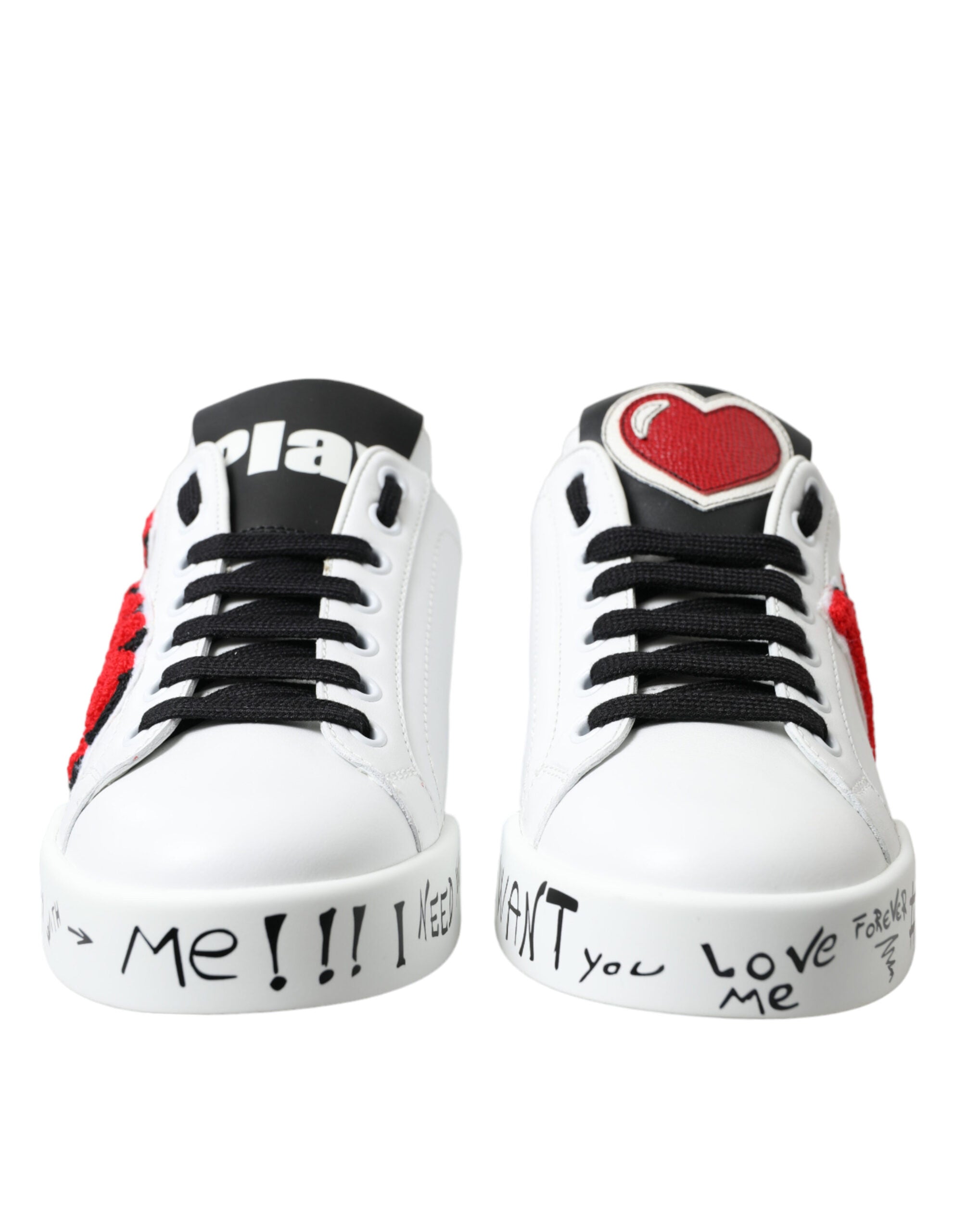 Witte Love Patch Portofino Classic Sneakers Schoenen