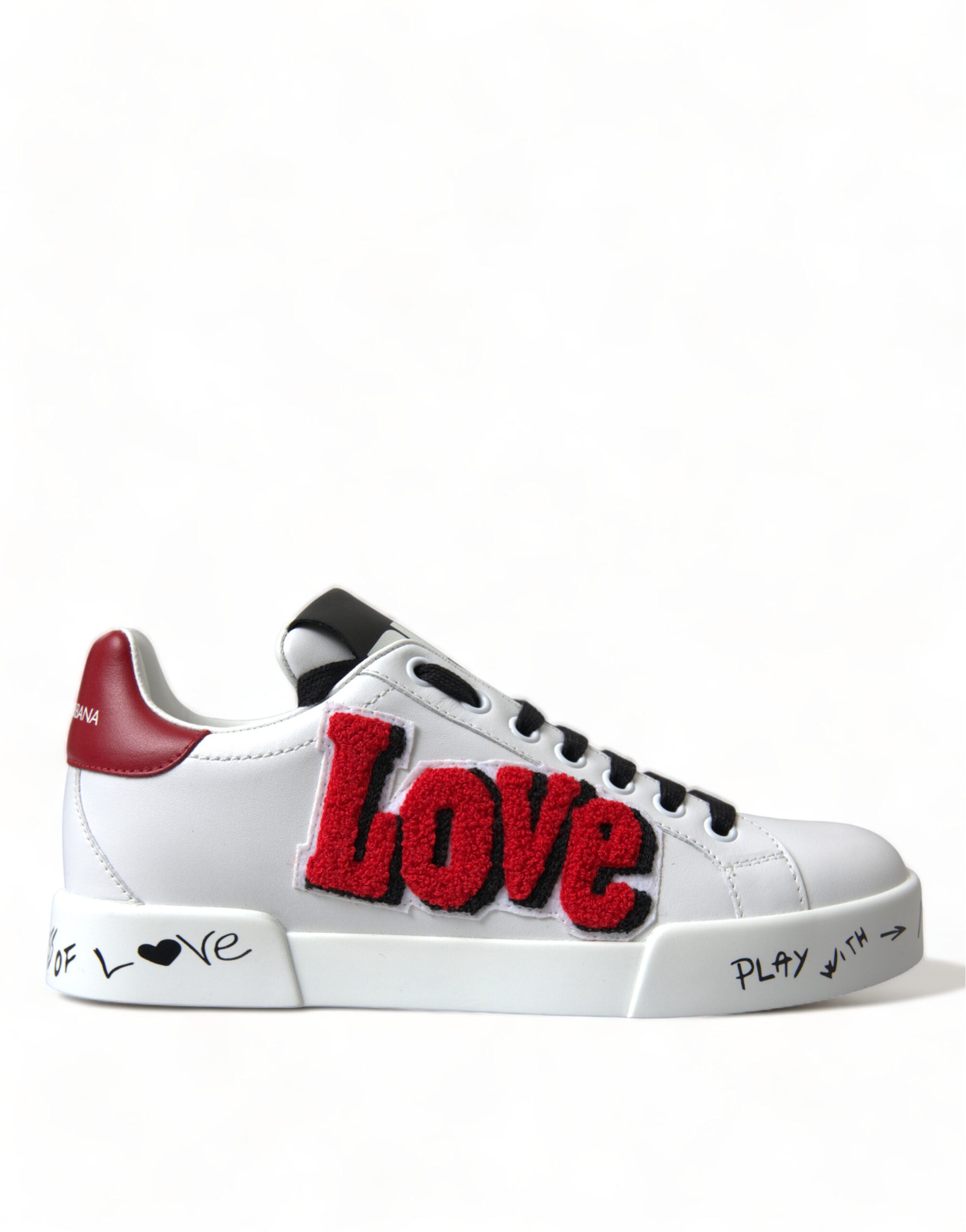 Witte Love Patch Portofino Classic Sneakers Schoenen