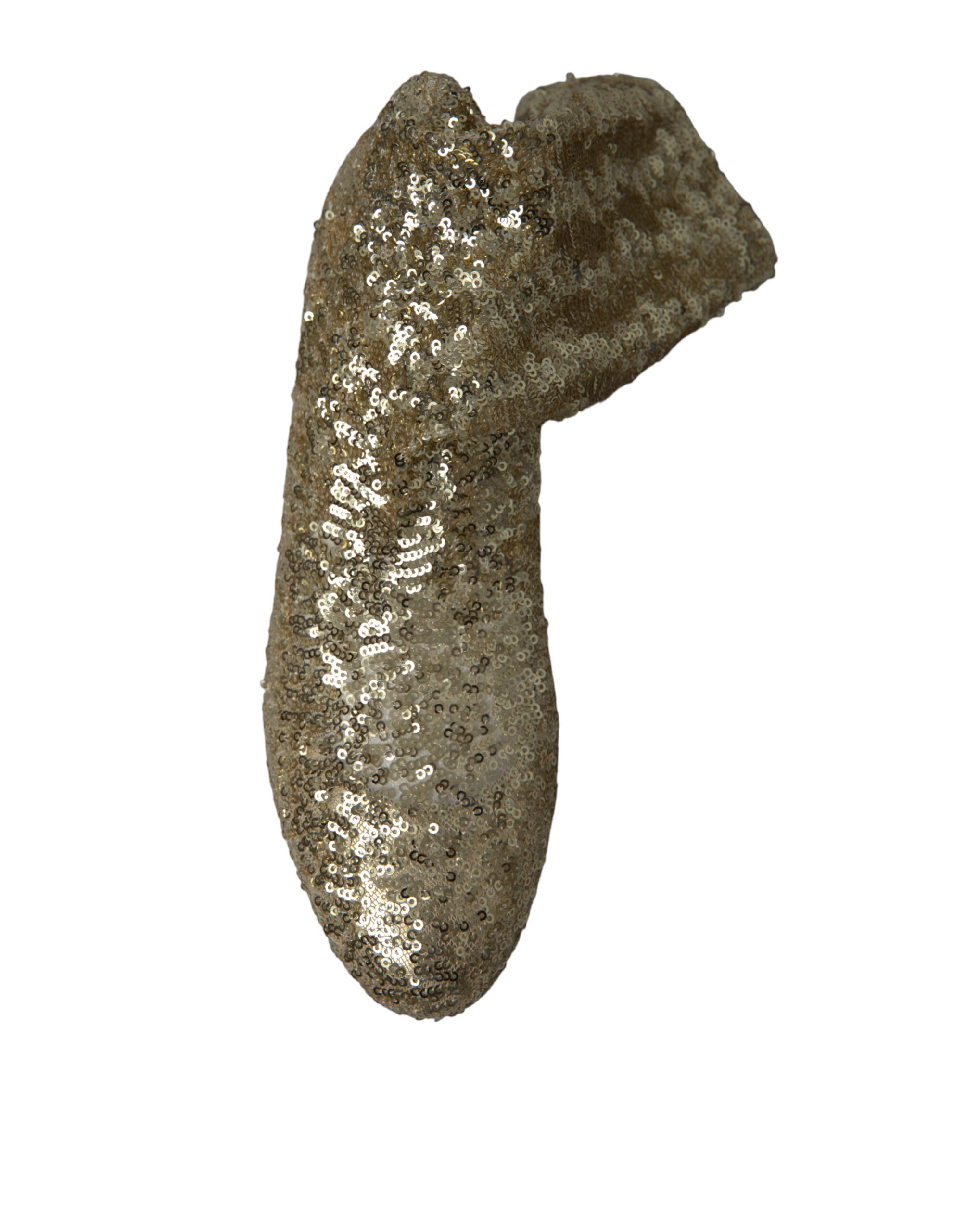 Gouden pailletten korte laarzen stretch schoenen