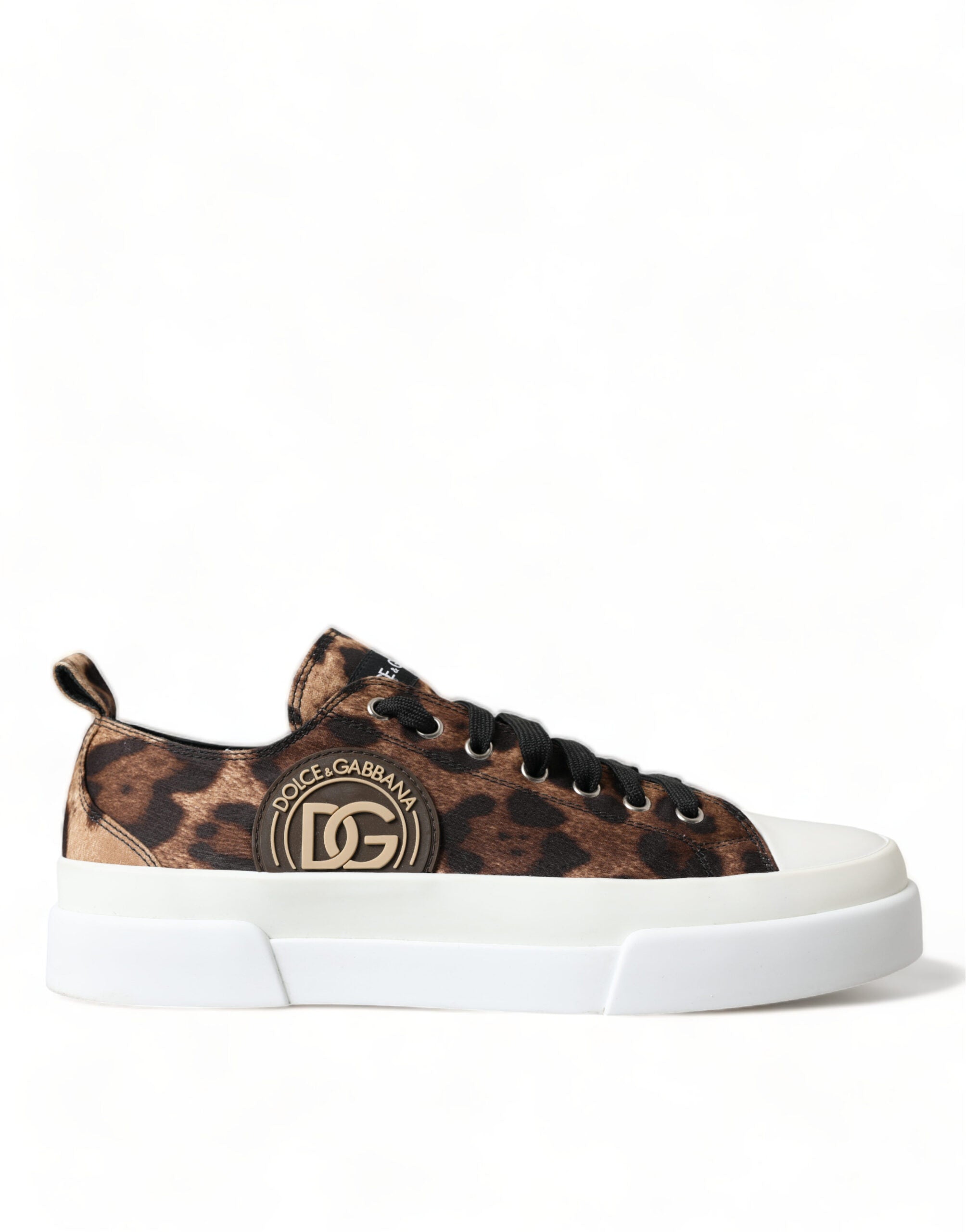 Bruine luipaard canvas sneakers