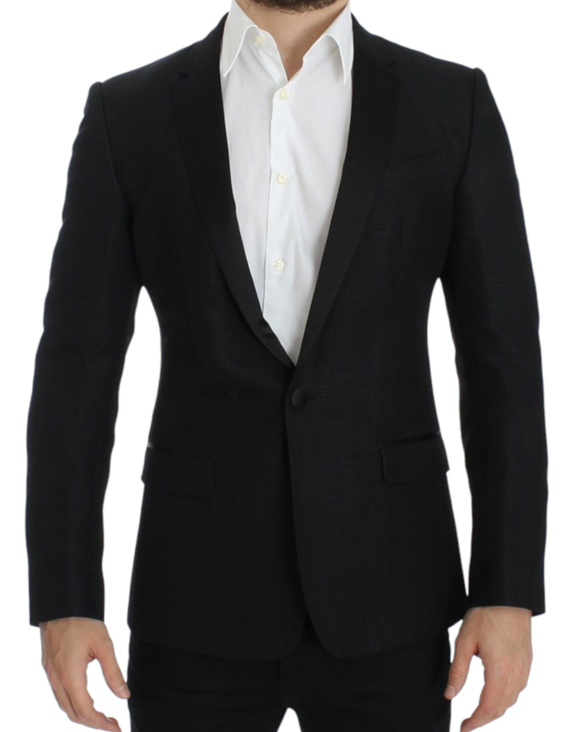 Zwarte wollen MARTINI slim blazer