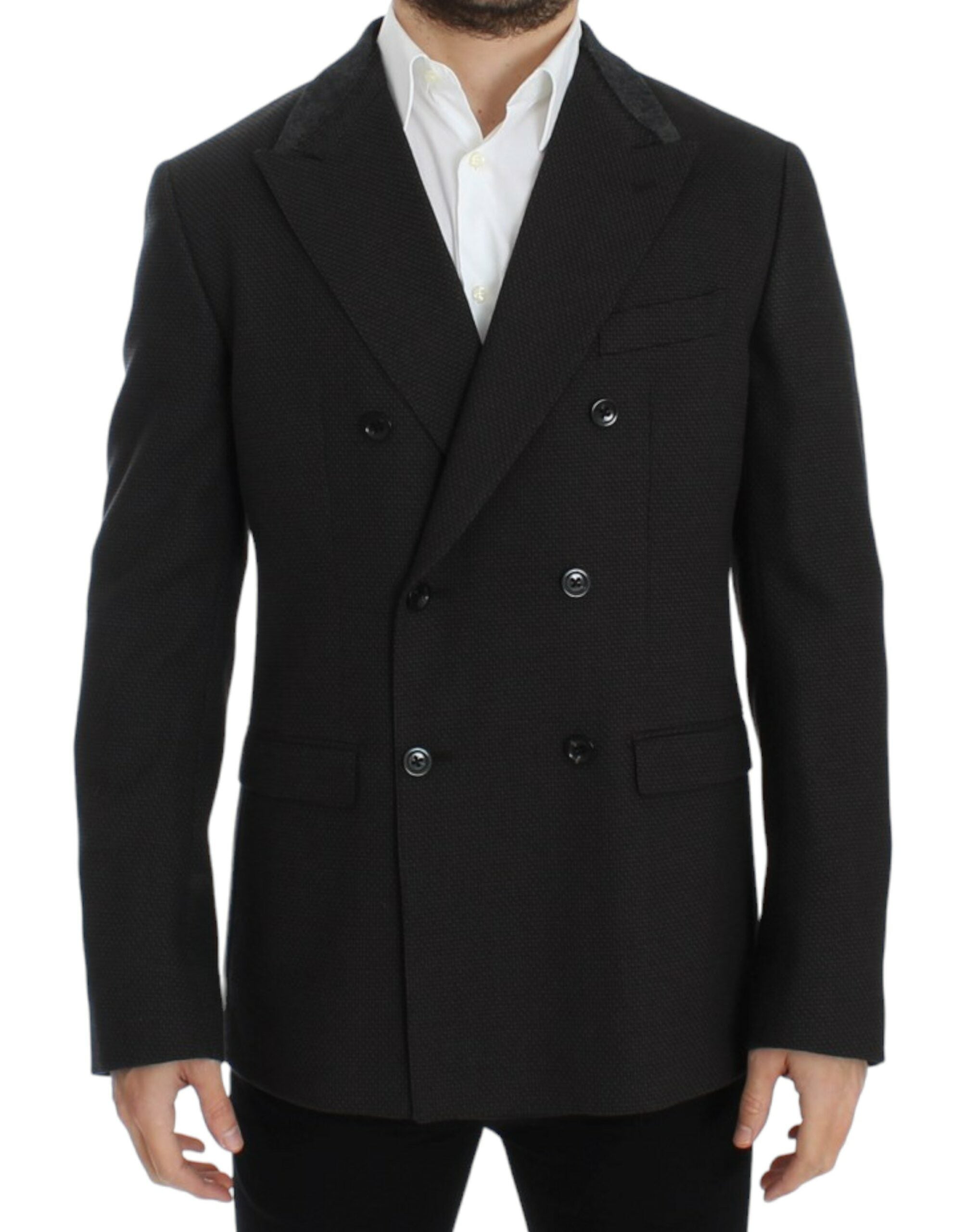 Bruine wollen slim fit blazer