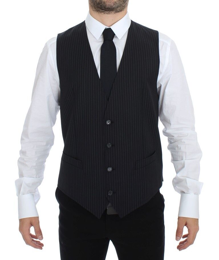 Grijs stretch formeel vest gilet
