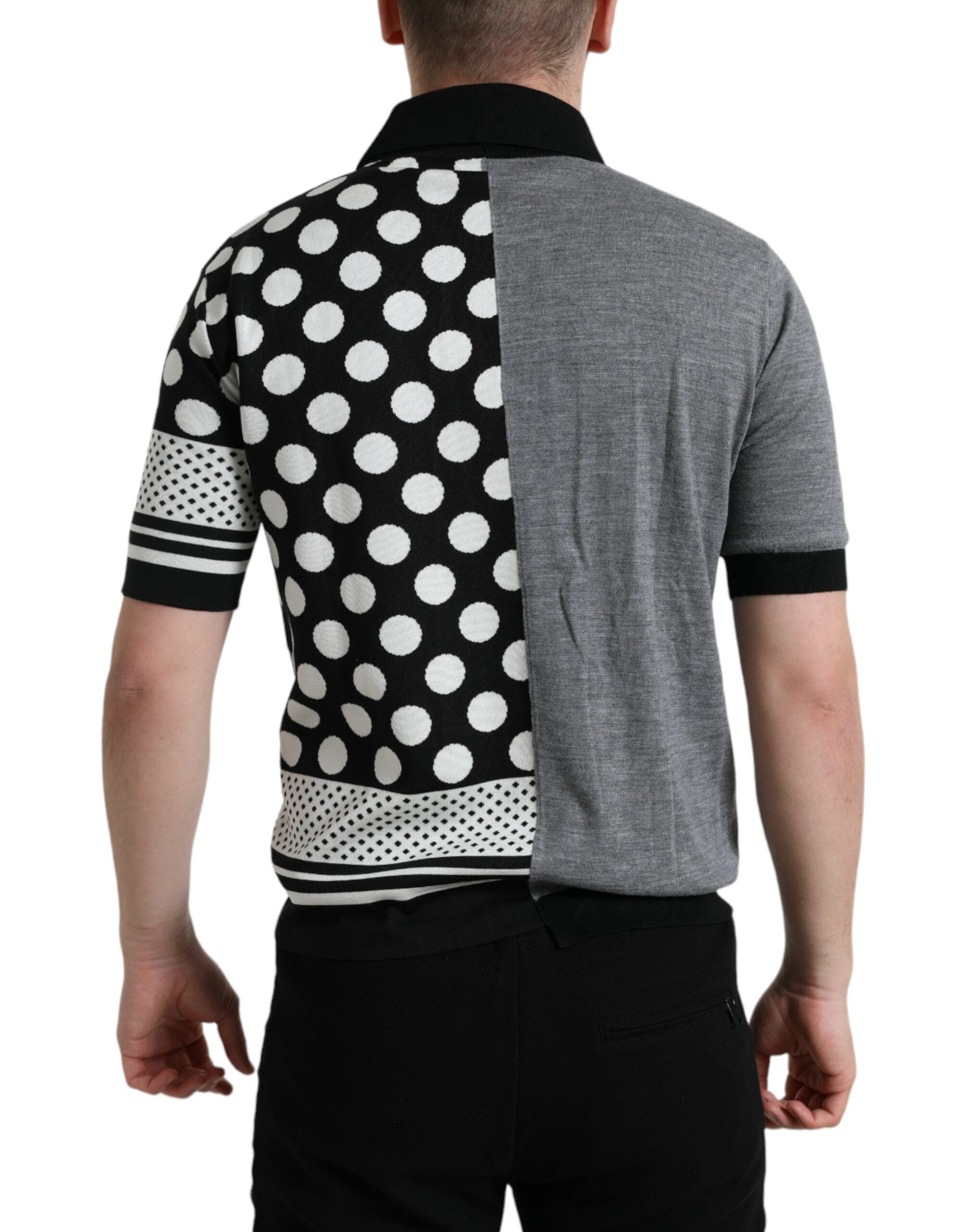 Zwart-witte trui, vest, polotrui