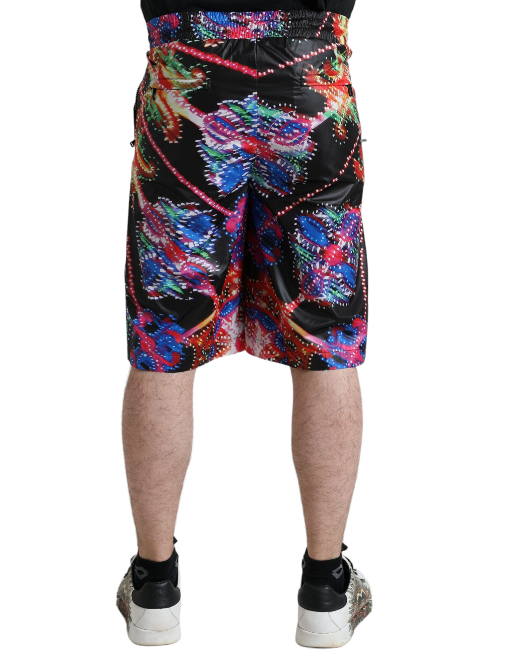 Multicolor Luminarie Print Heren Bermuda Shorts
