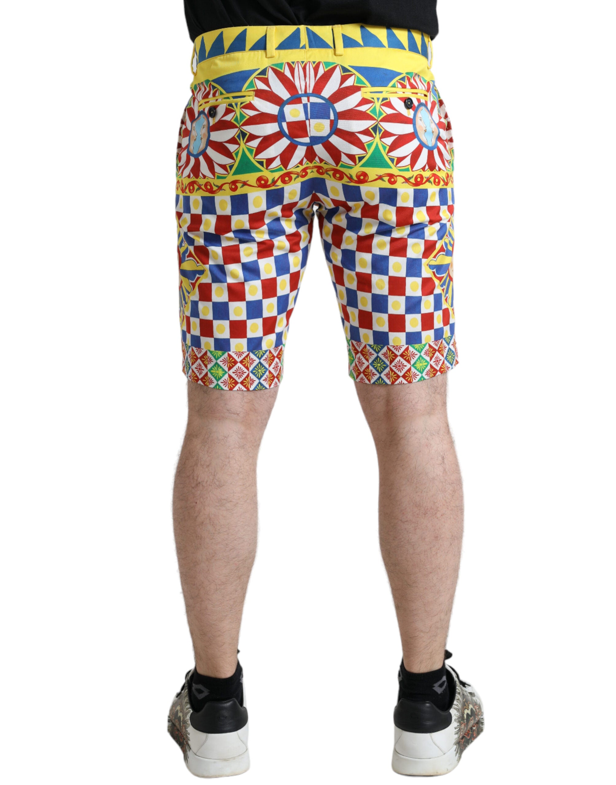 Multicolor Carretto Print Heren Bermuda Shorts