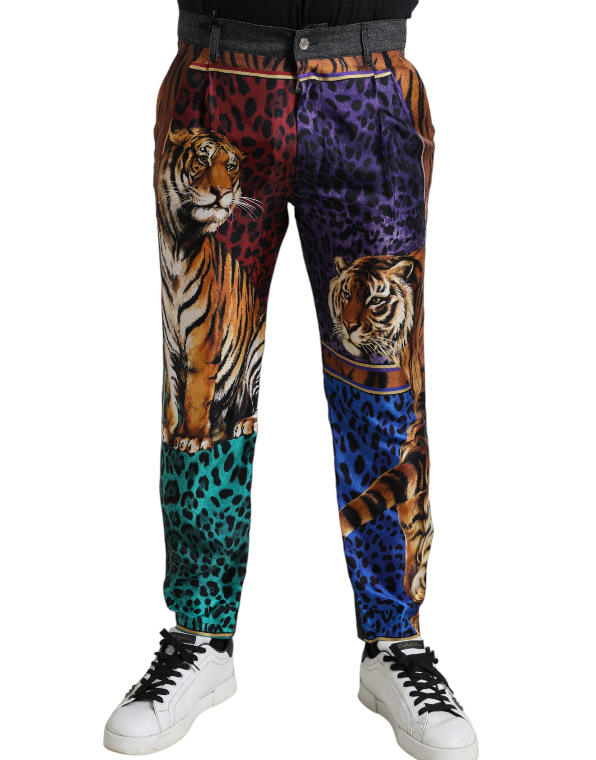 Многоцветни дънки Tiger Cotton Loose Denim