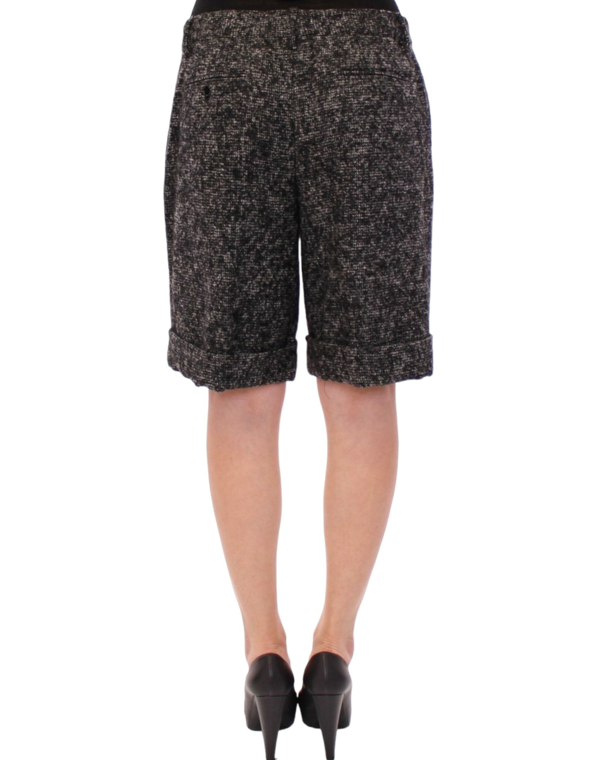 Grijze wollen korte broek