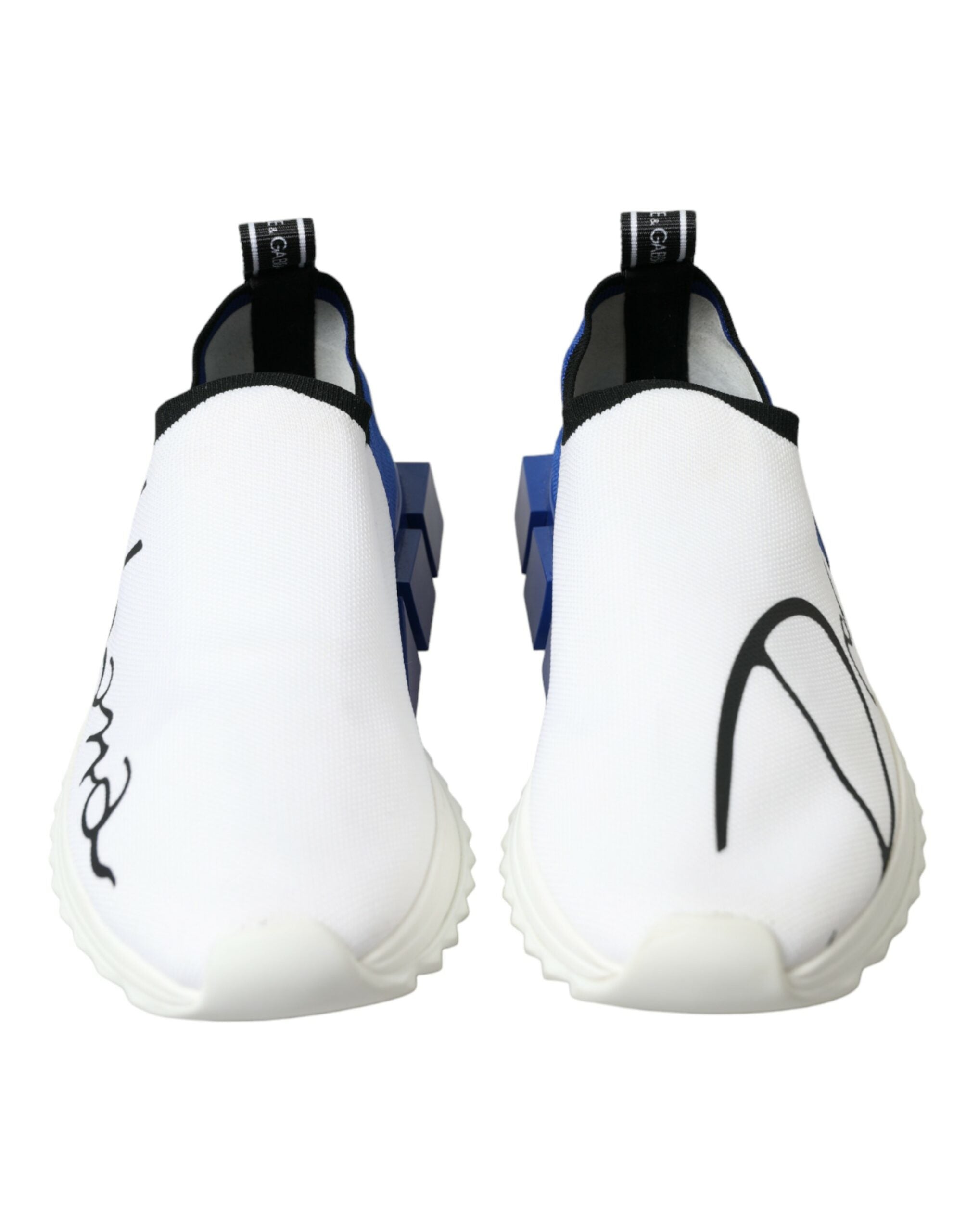 Witte blauwe Sorrento lage heren casual sneakers