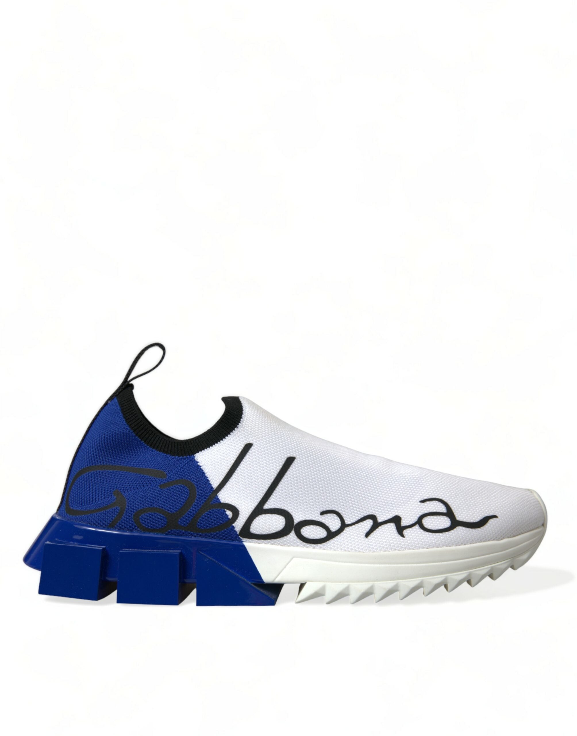 Witte blauwe Sorrento lage heren casual sneakers