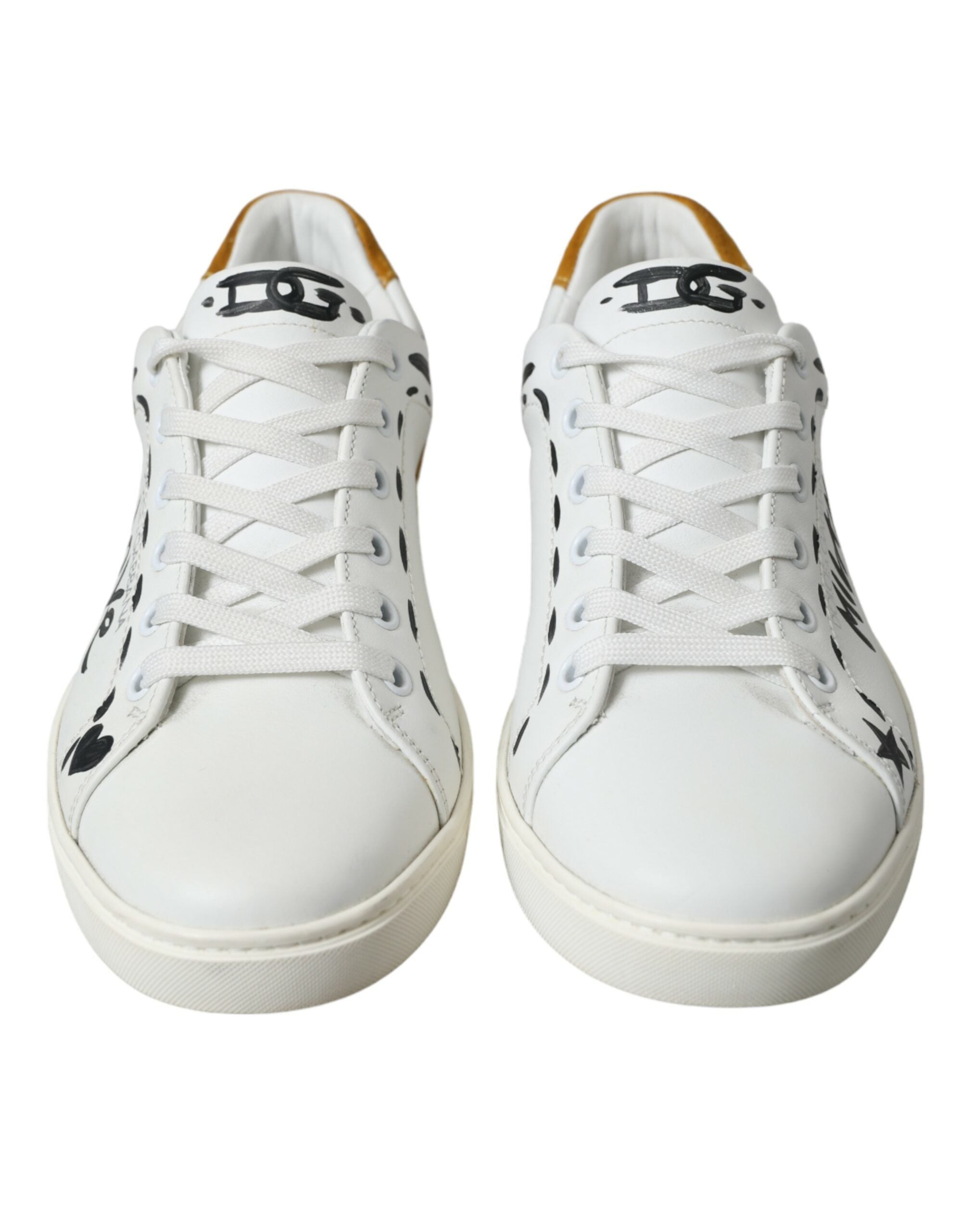 Witte leren LOVE Milano heren sneakers