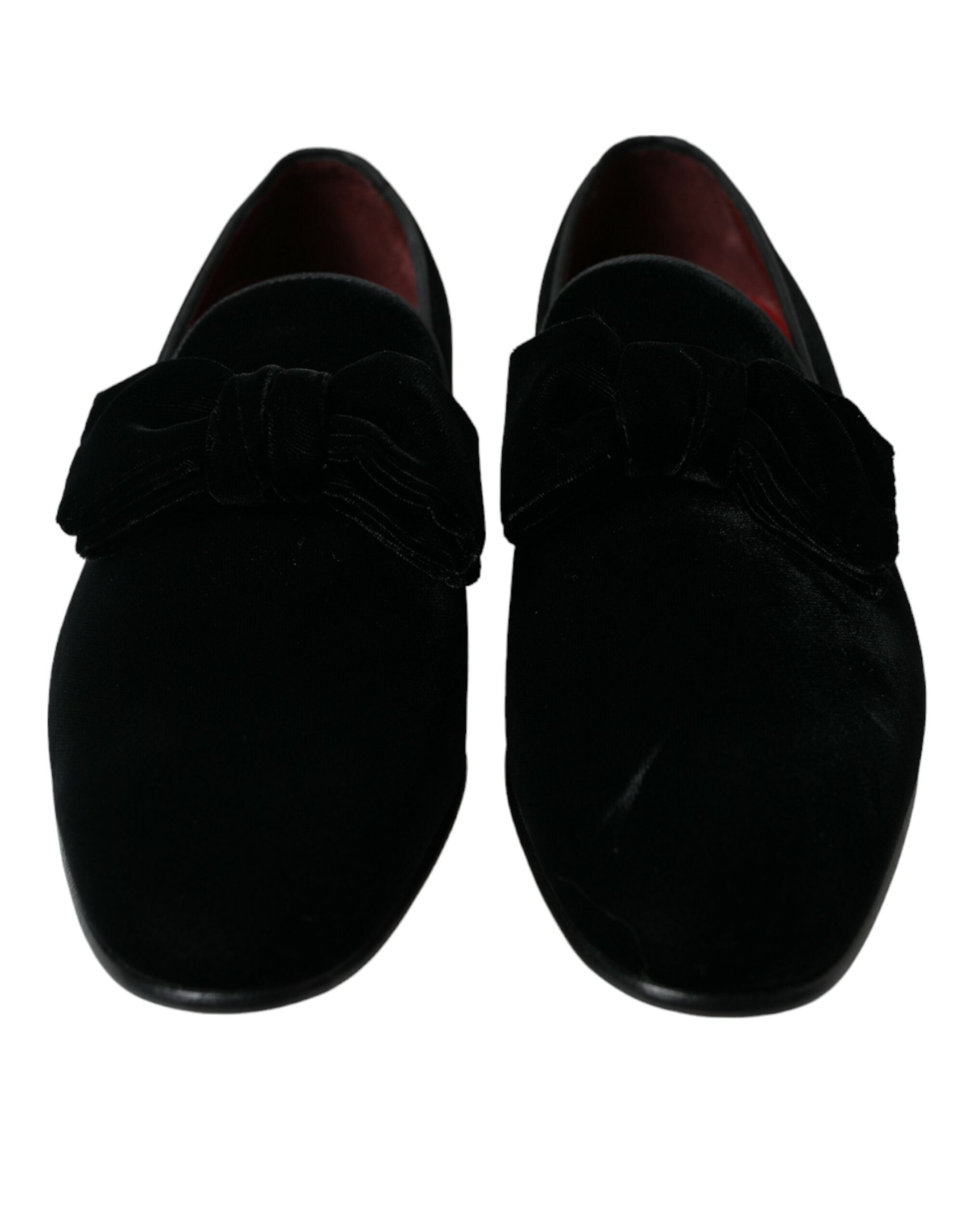 Zwarte fluwelen loafers formele schoenen