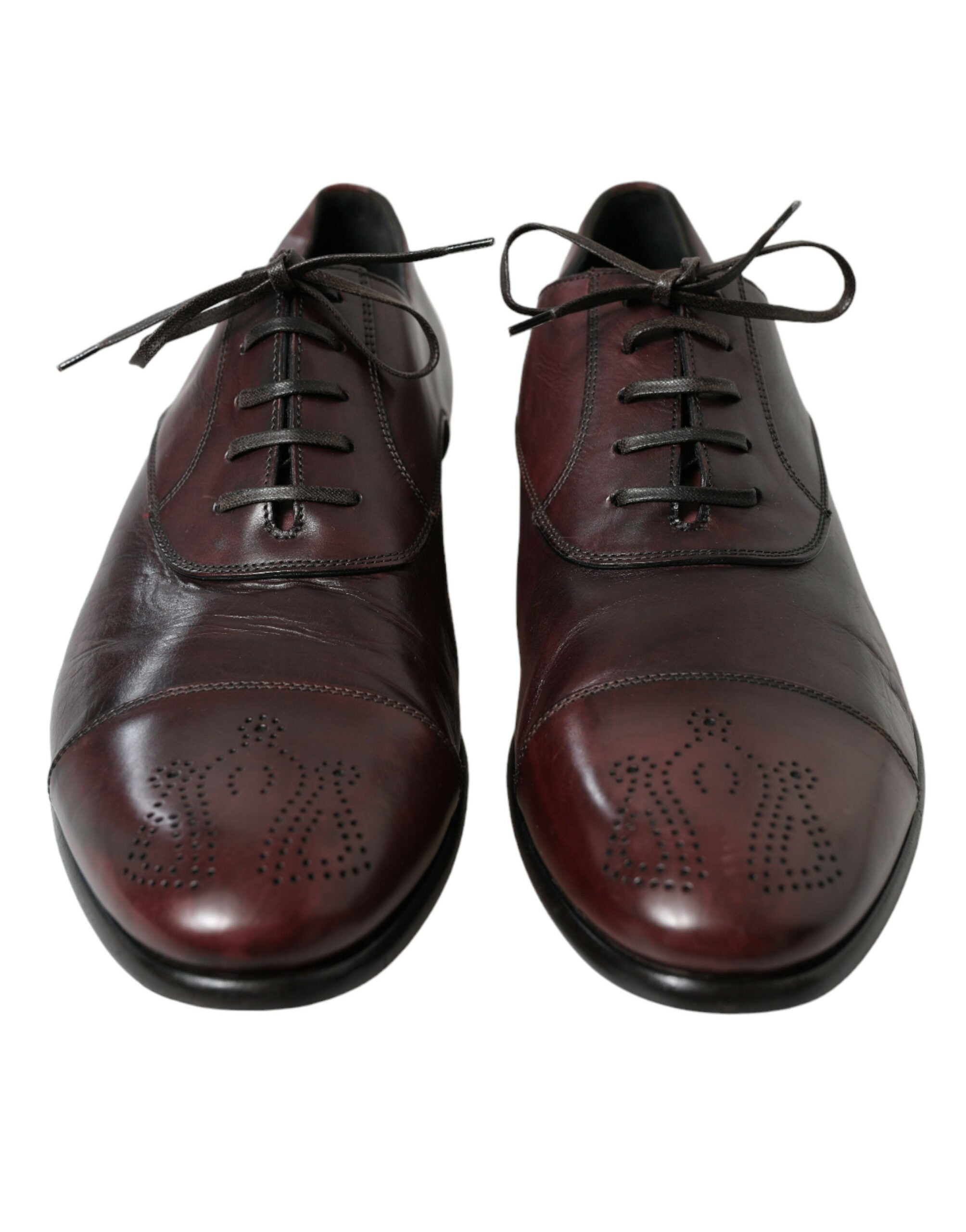 Bordeaux leren heren formele derby-schoenen
