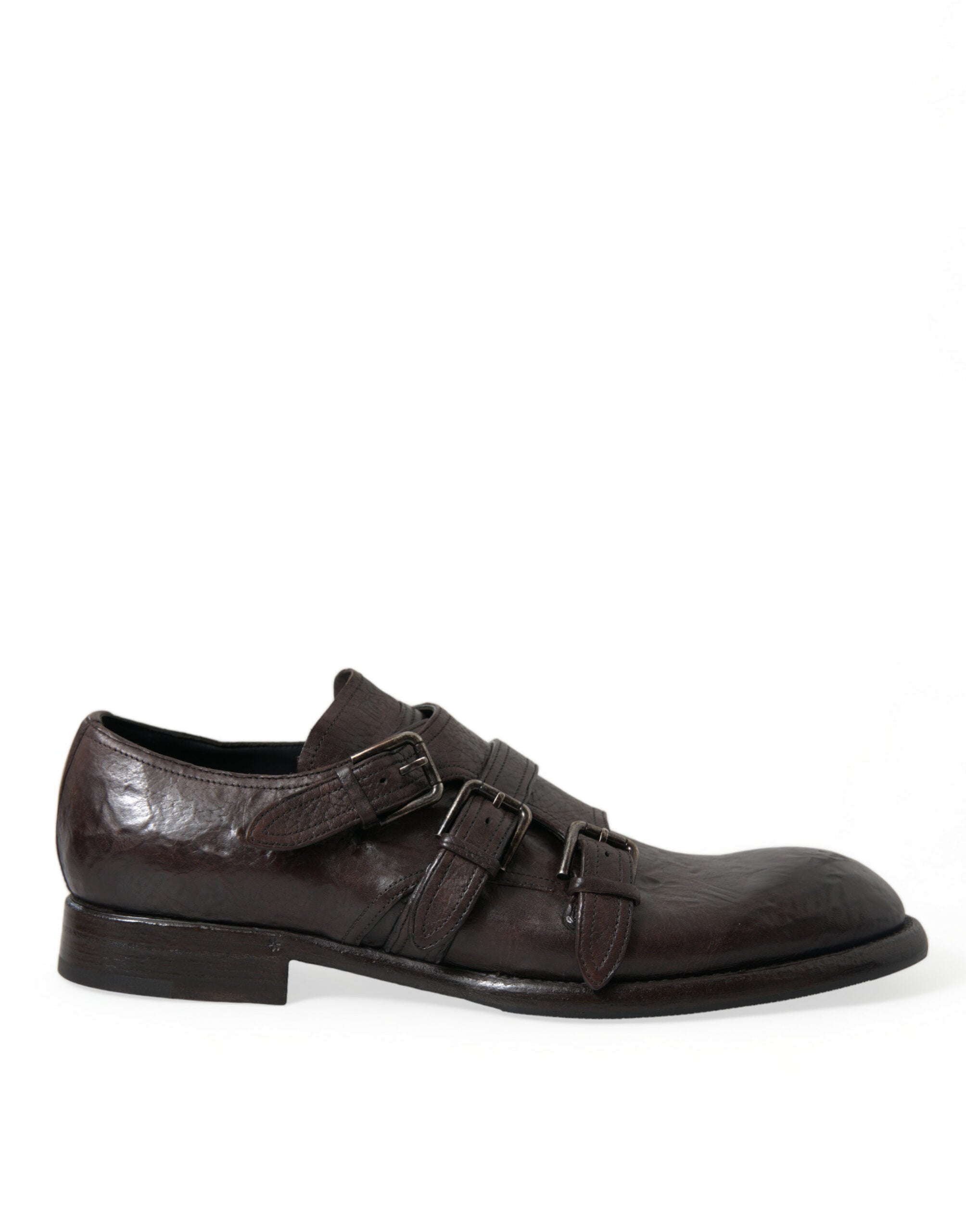 Bruine leren band formele schoenen