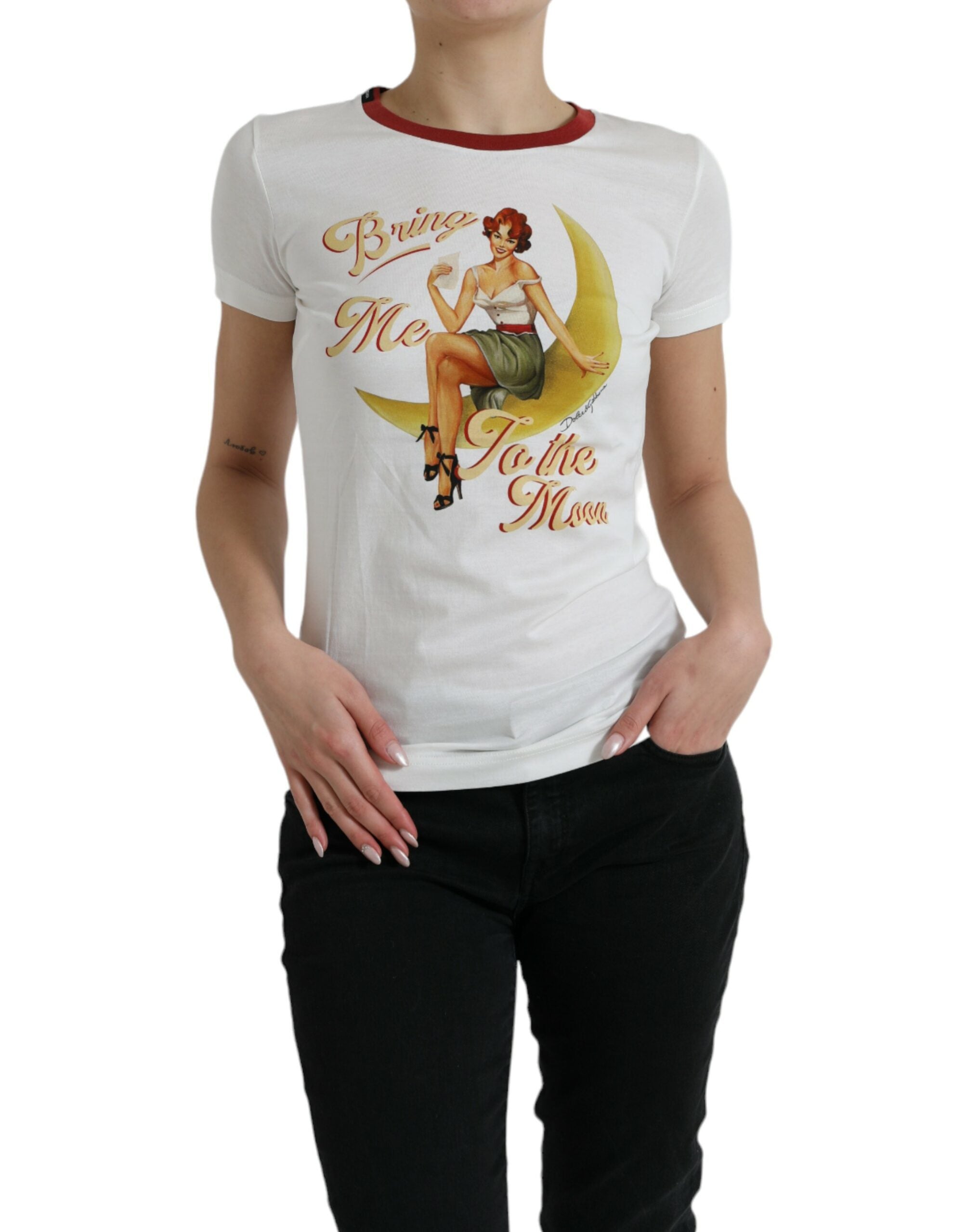 Wit Bring Me To The Moon T-shirt Top